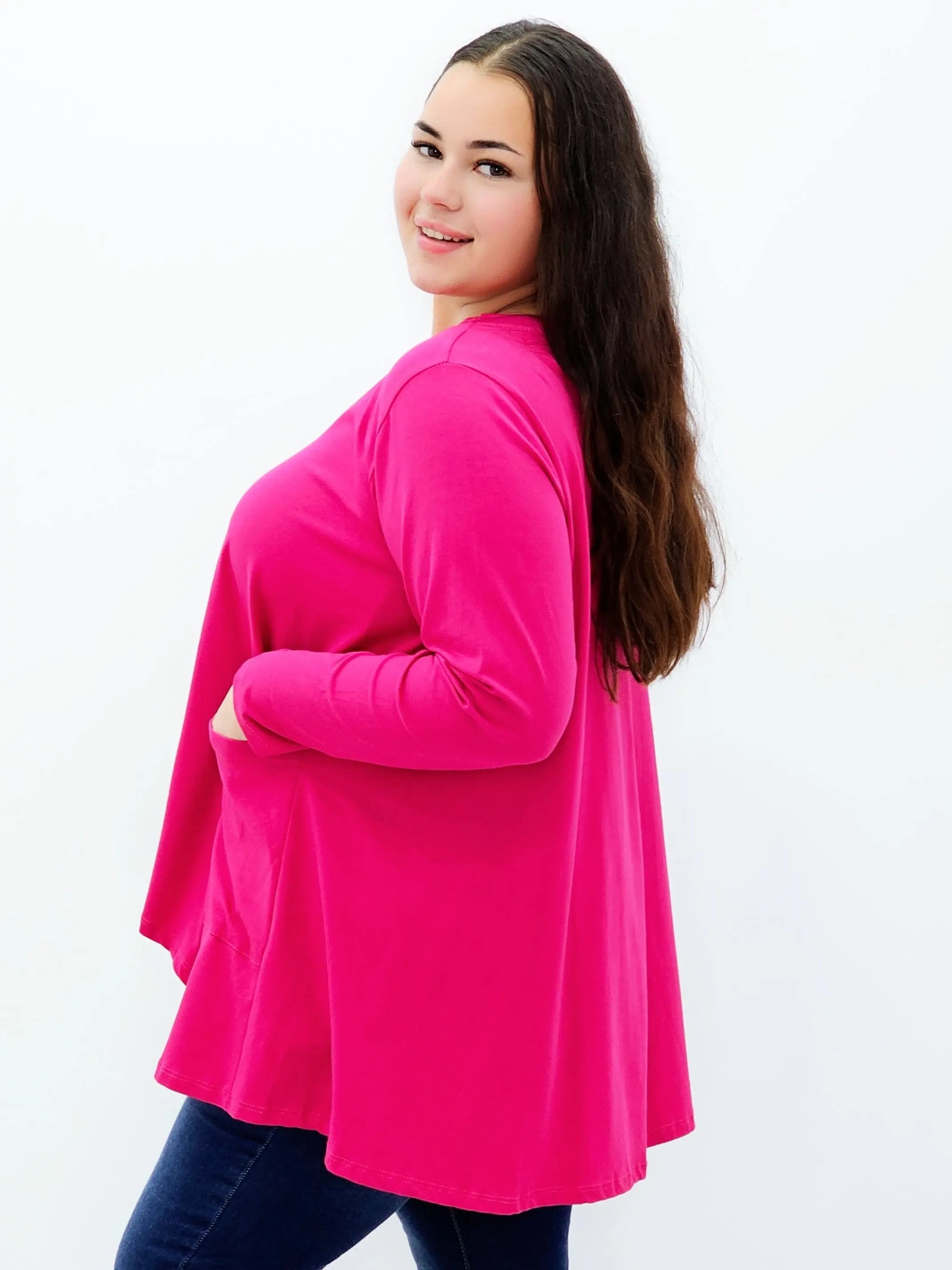 Bluzka oversize z kieszeniami Stylowa XL