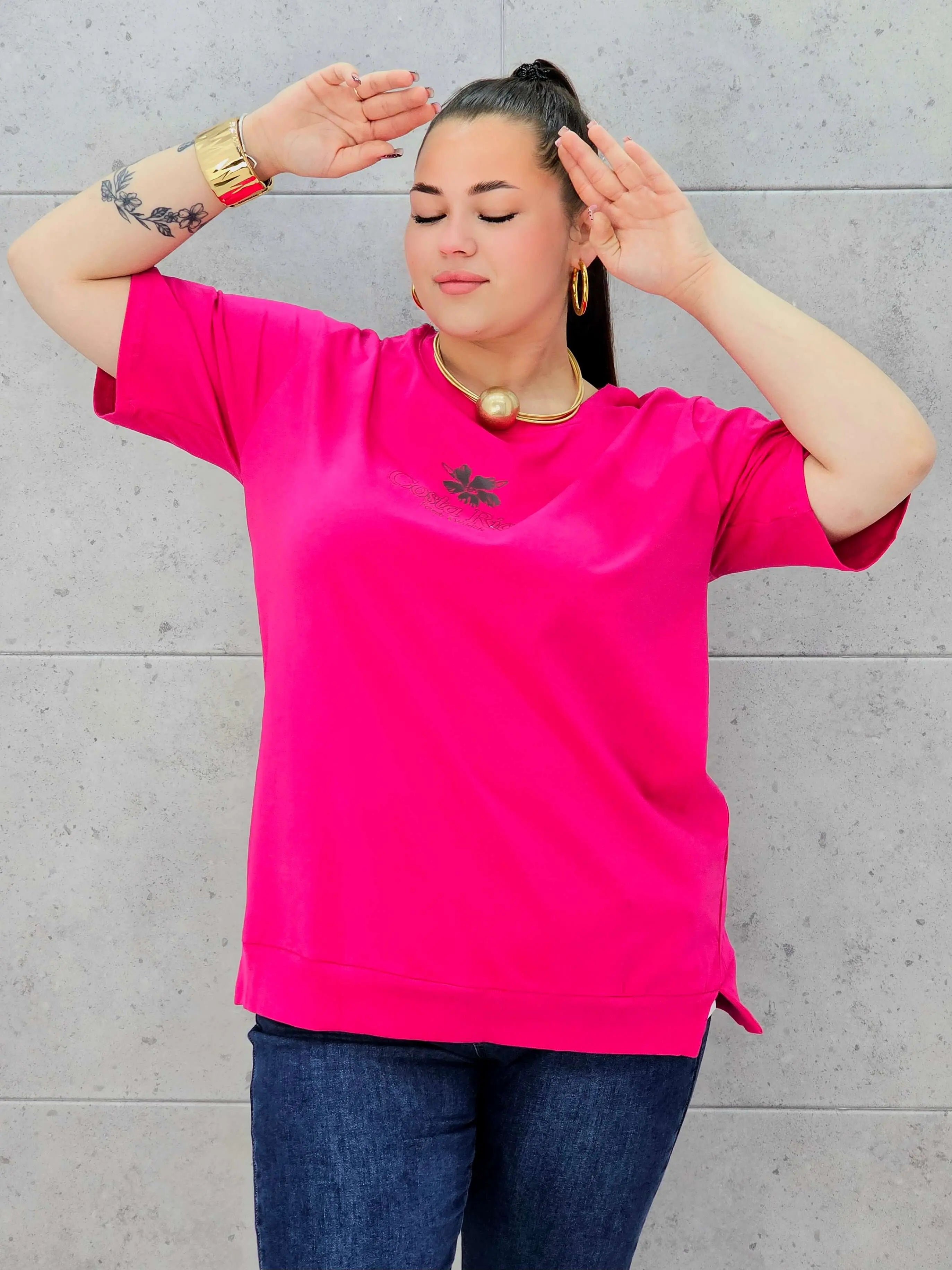 Bluzka plus size StylowaXL – egzotyczny styl i wakacyjna lekkość XXL Stylowa XL