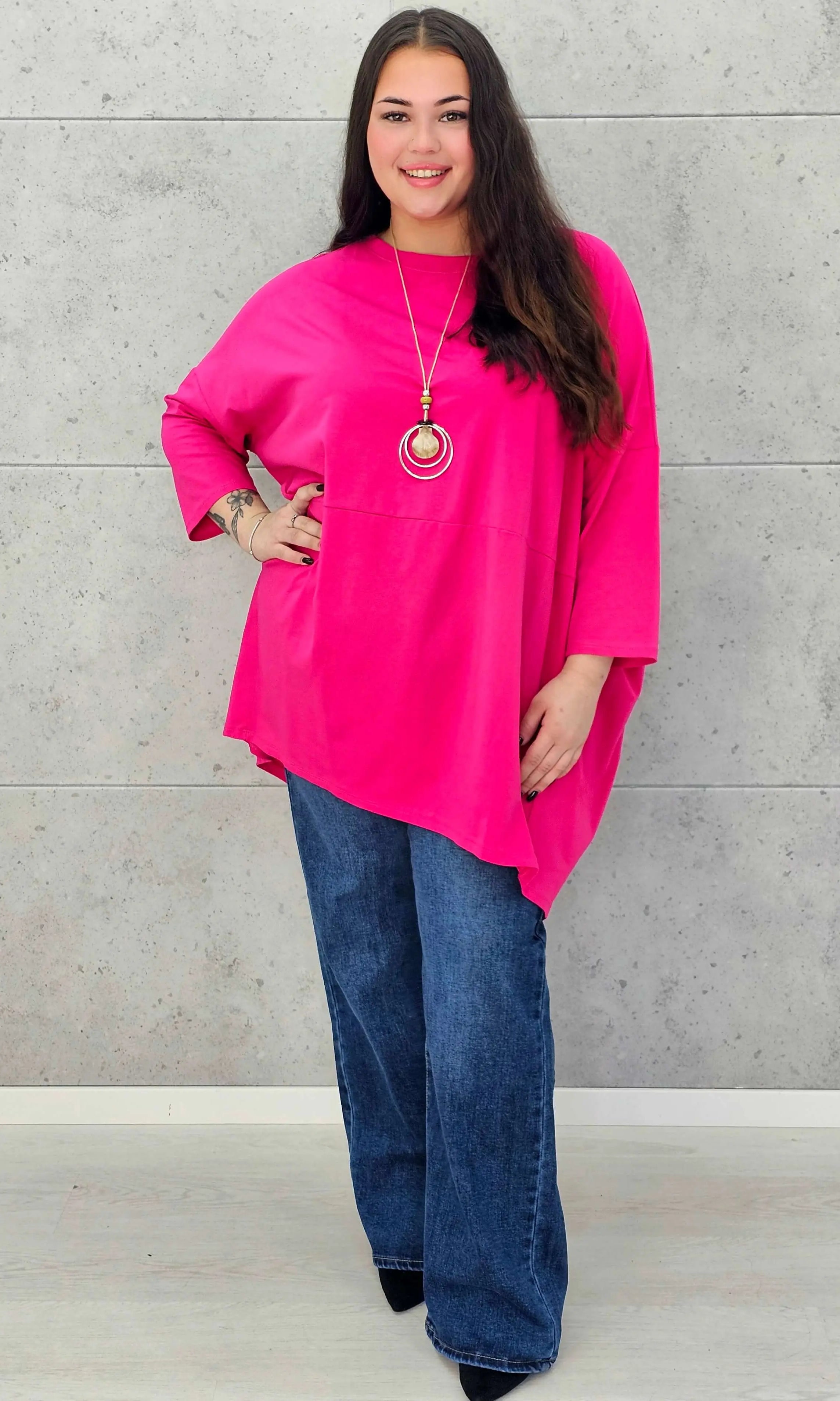 Bluzka plus size StylowaXL – lekka, oversize’owa i pełna koloru - Stylowa XL