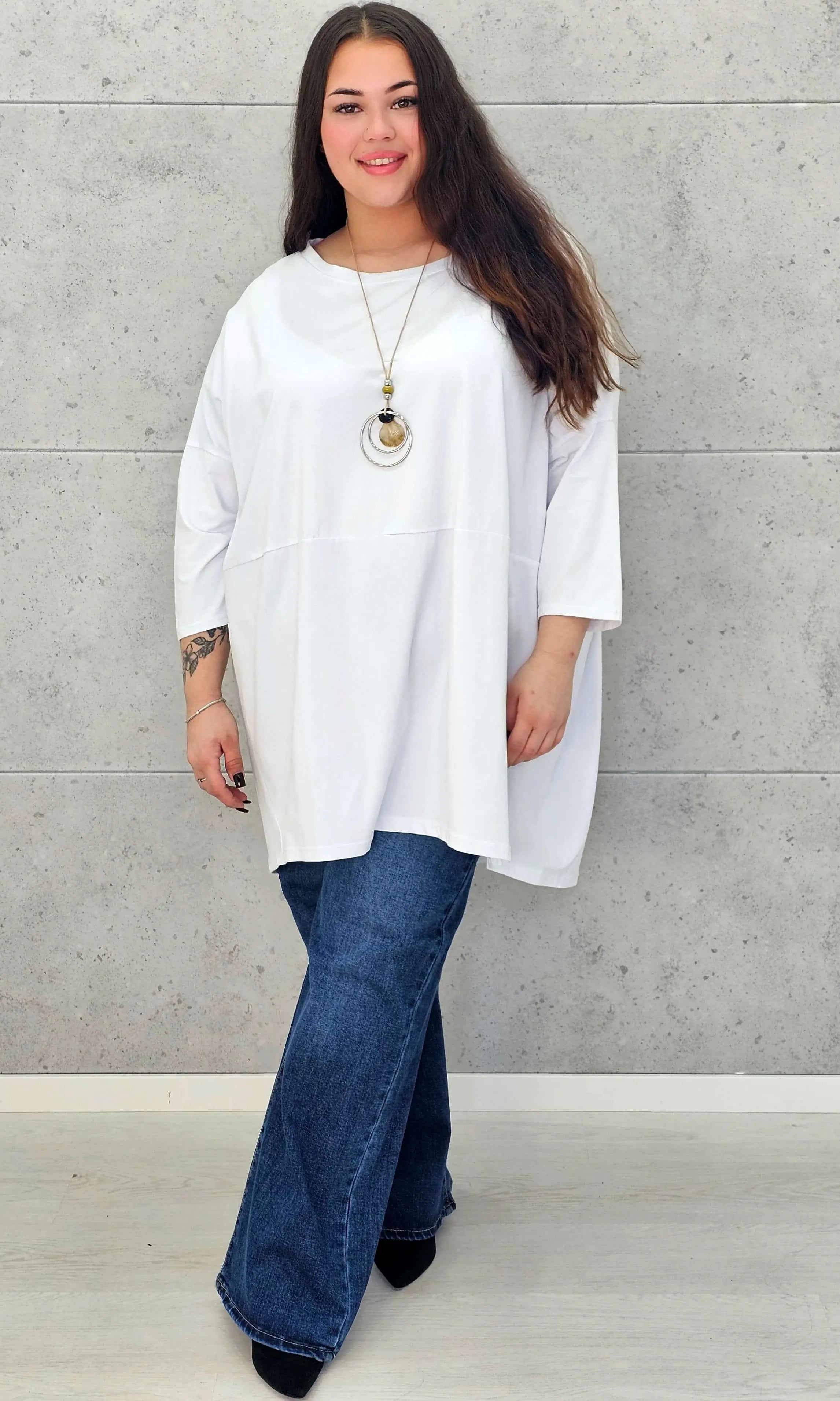 Bluzka plus size StylowaXL – lekka, oversize’owa i pełna koloru - Stylowa XL