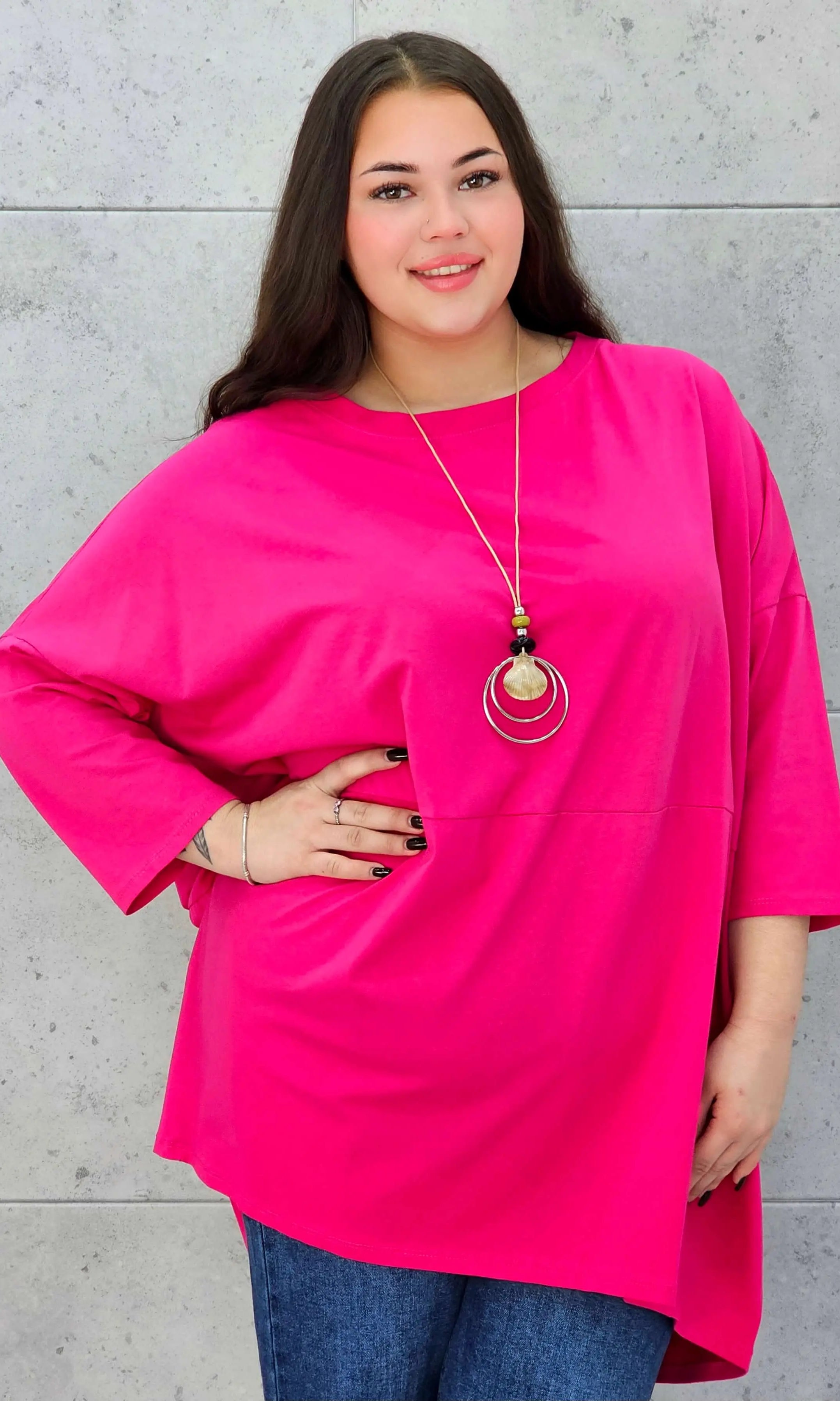 Bluzka plus size StylowaXL – lekka, oversize’owa i pełna koloru - Stylowa XL