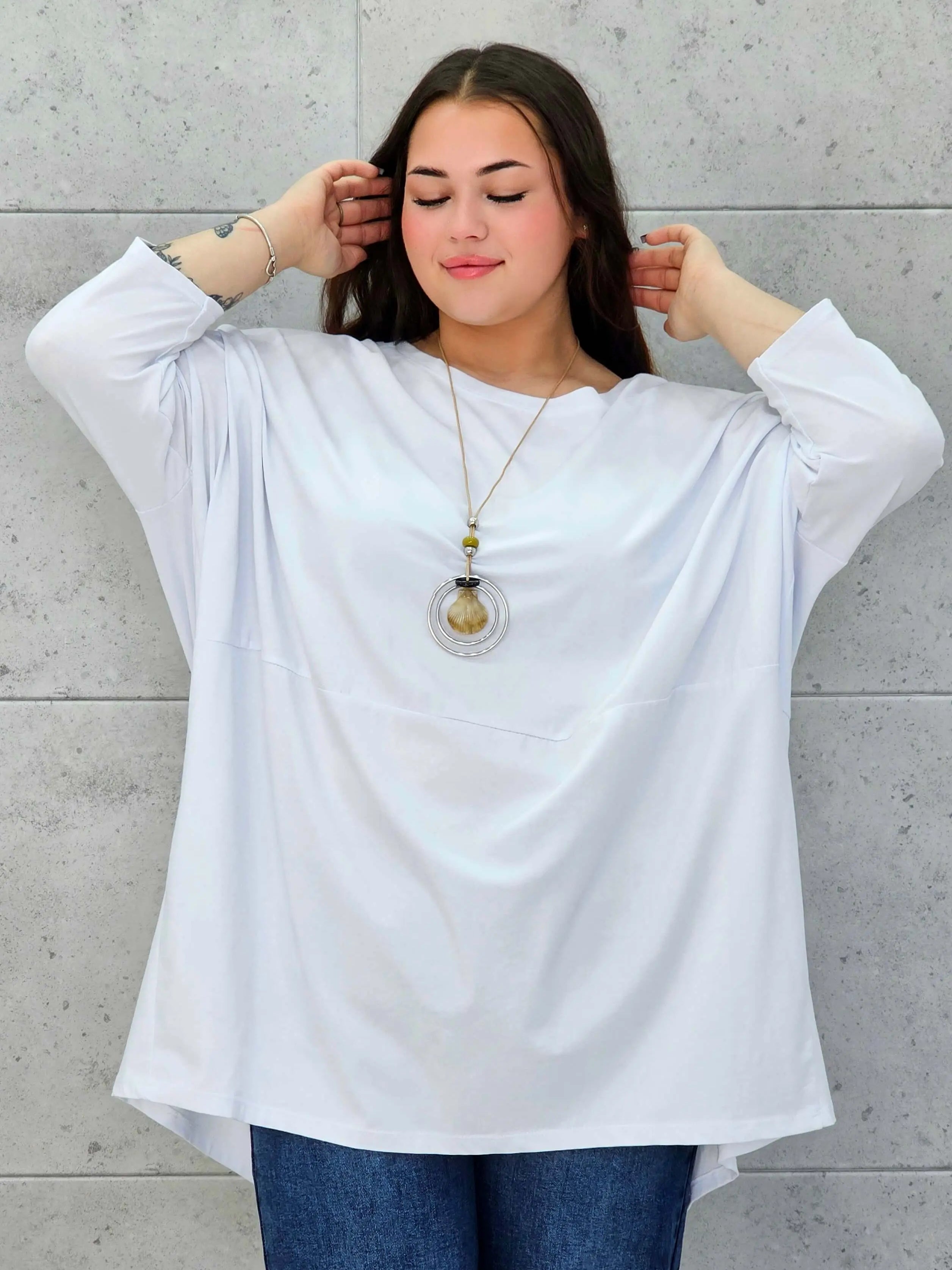 Bluzka plus size StylowaXL – lekka, oversize’owa i pełna koloru - Stylowa XL