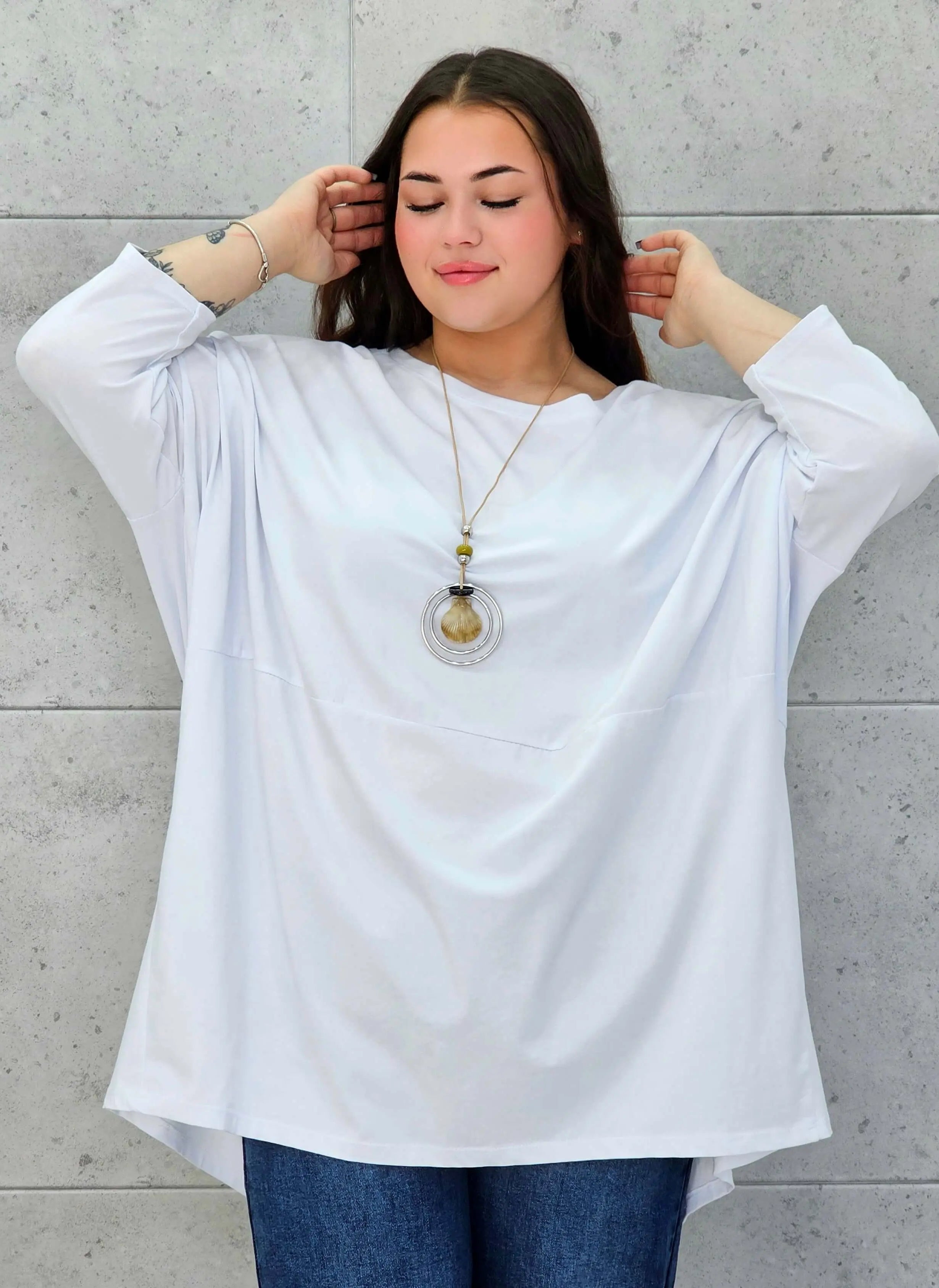 Bluzka plus size StylowaXL – lekka, oversize’owa i pełna koloru - Stylowa XL