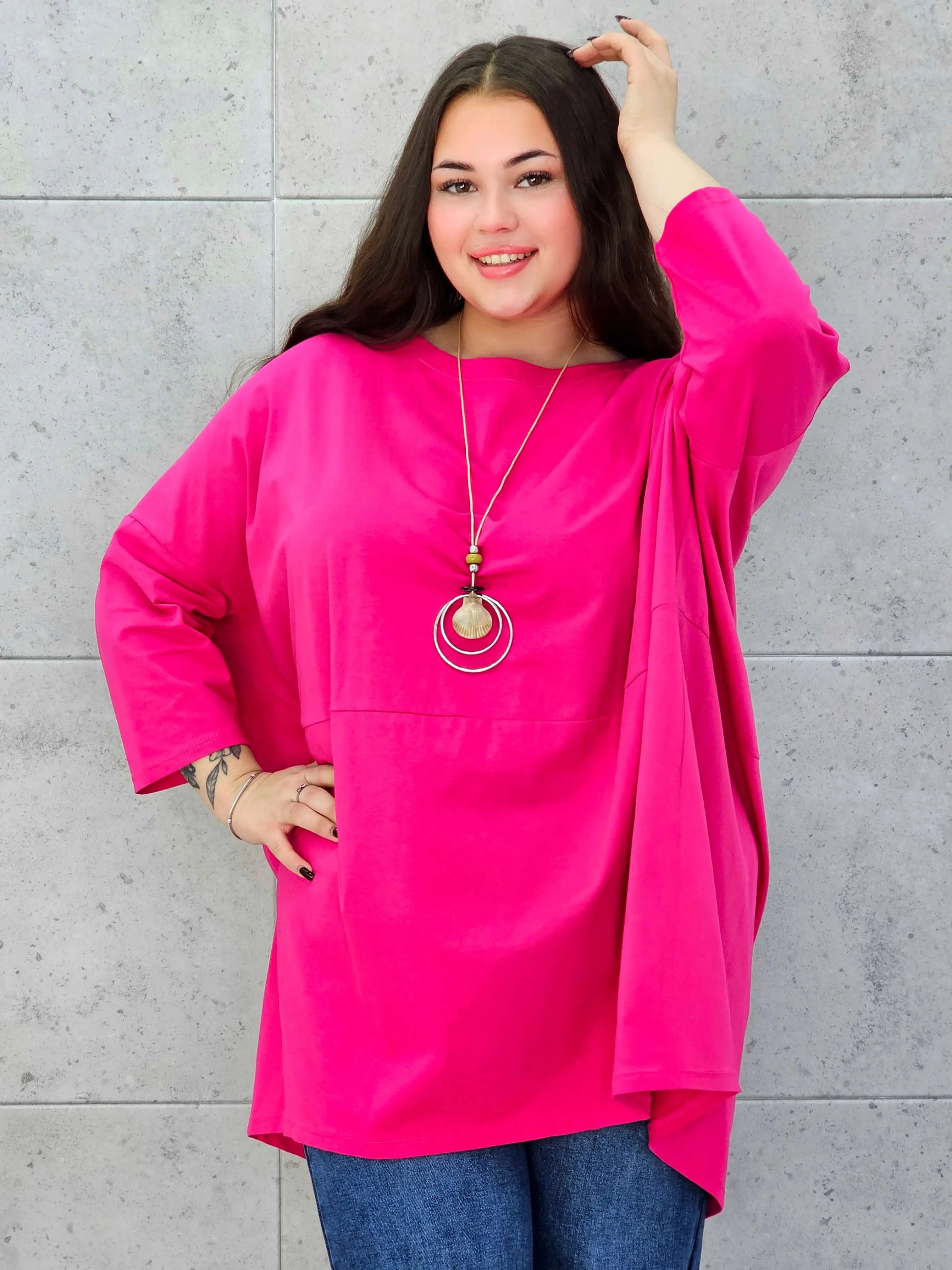 Bluzka plus size StylowaXL – lekka, oversize’owa i pełna koloru - Stylowa XL