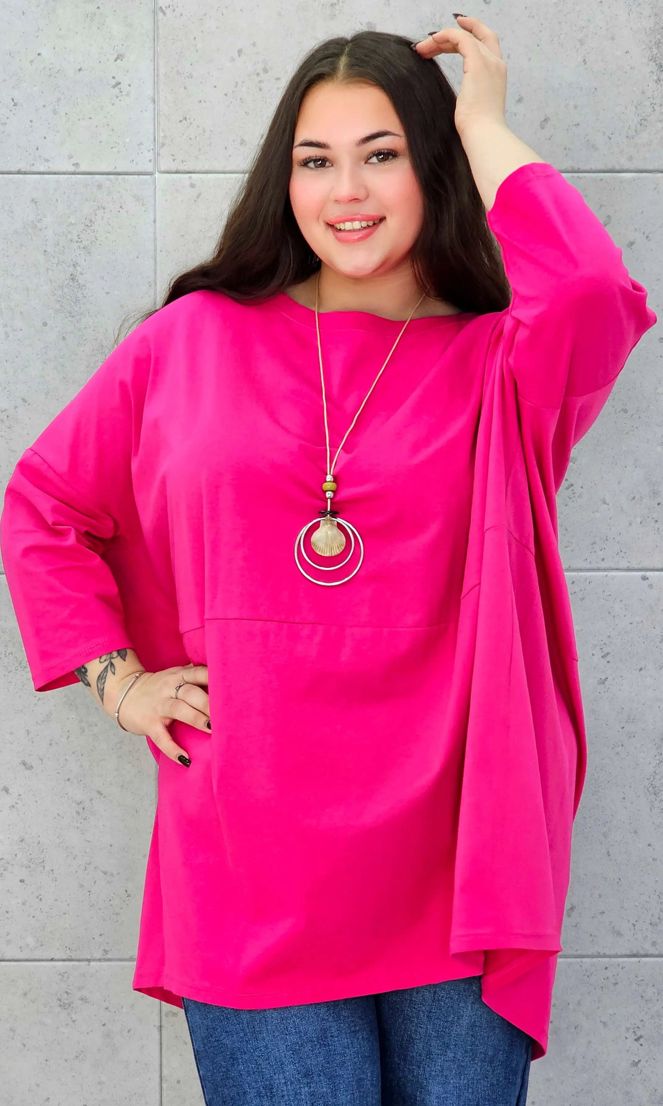 Bluzka plus size StylowaXL – lekka, oversize’owa i pełna koloru - Stylowa XL