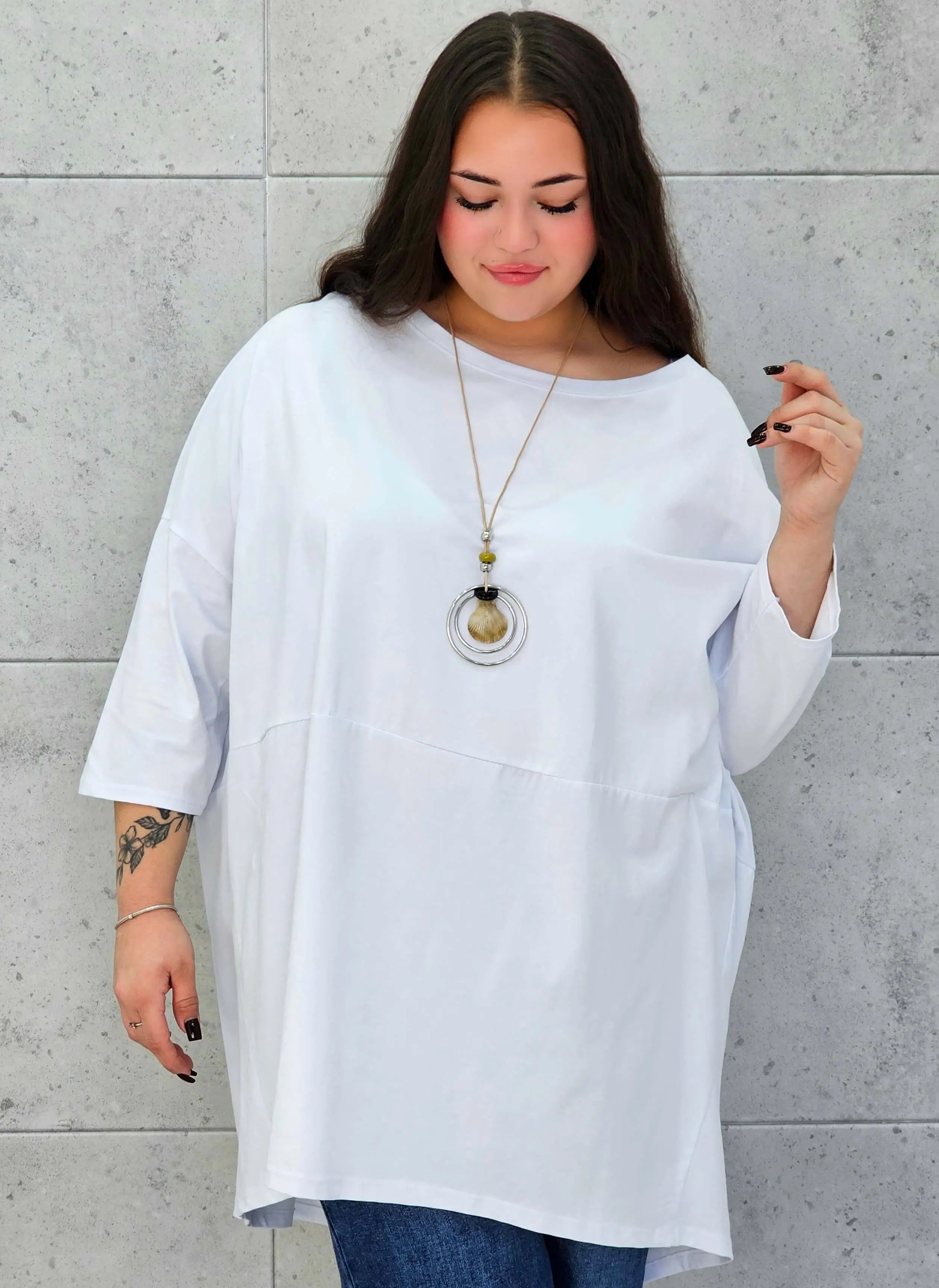 Bluzka plus size StylowaXL – lekka, oversize’owa i pełna koloru - Stylowa XL