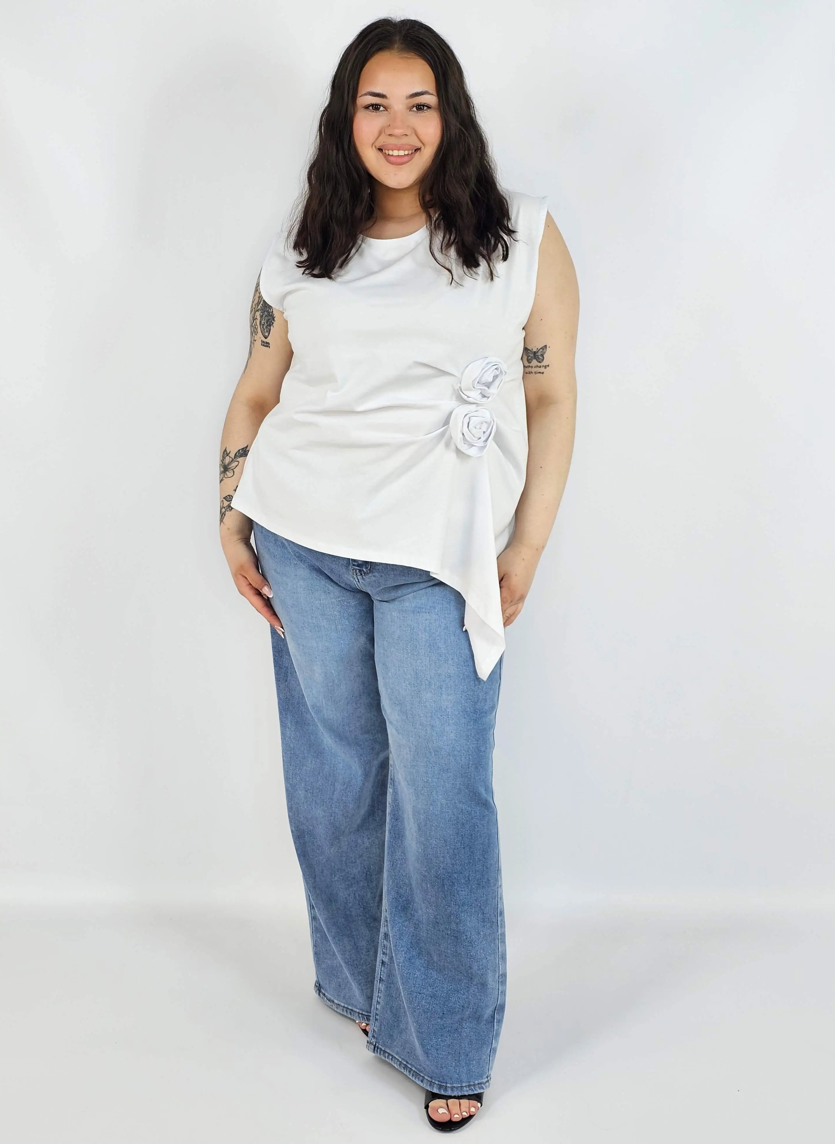 Bluzka plus size XXL elegancka – idealna pod marynarkę i na wyjątkowe okazje Stylowa XL