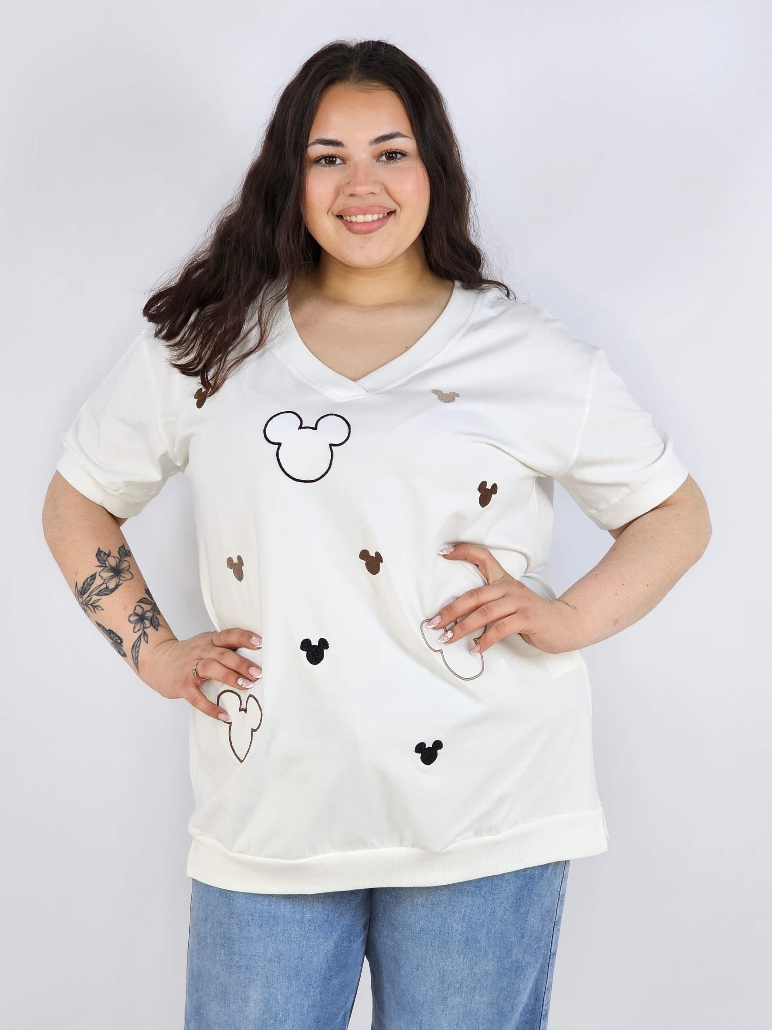 Bluzka plus size XXL z dekoltem V – modna i wygodna Stylowa XL