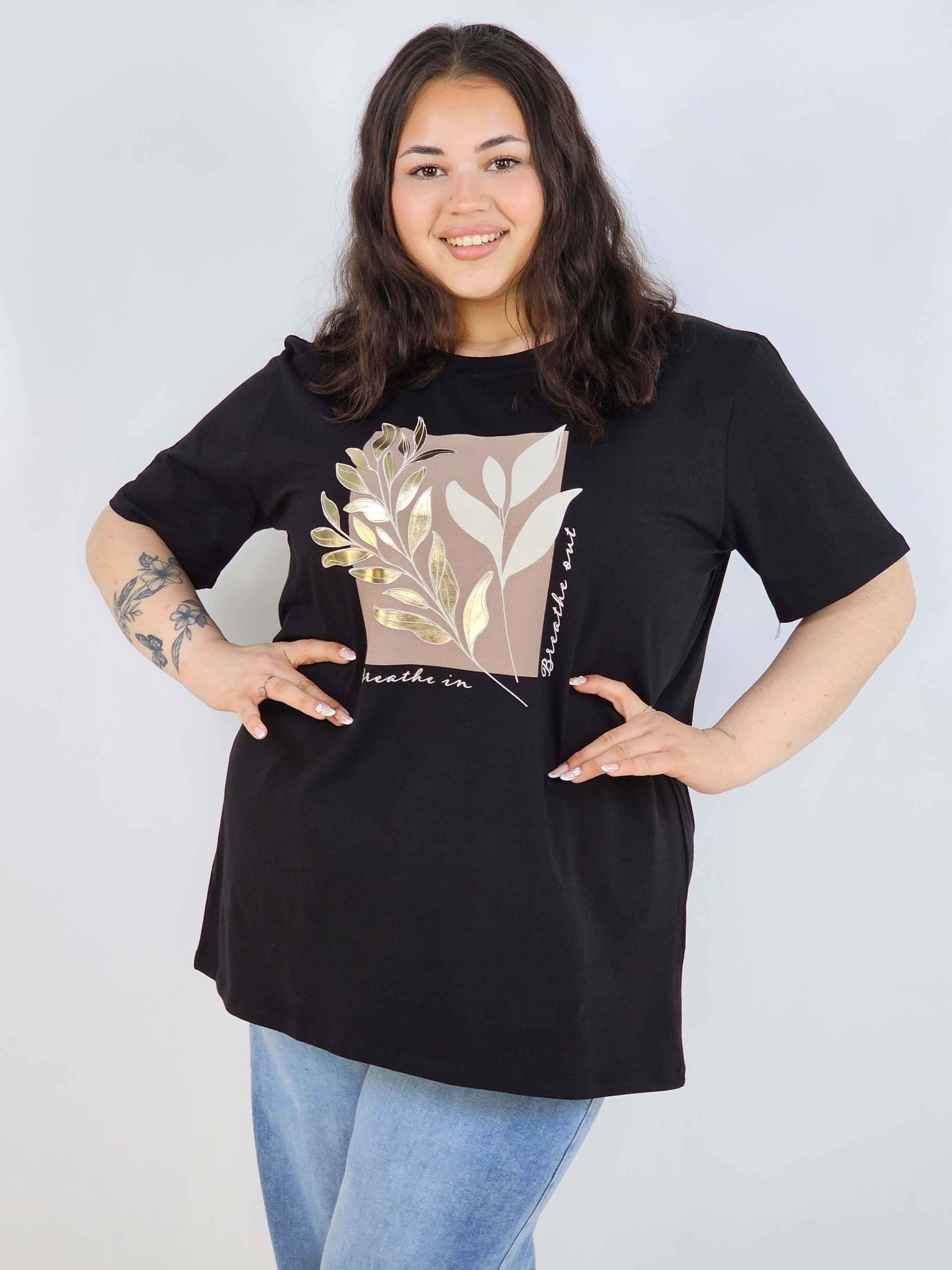 Bluzka plus size XXL z modnym nadrukiem – styl i wygoda na co dzień Stylowa XL