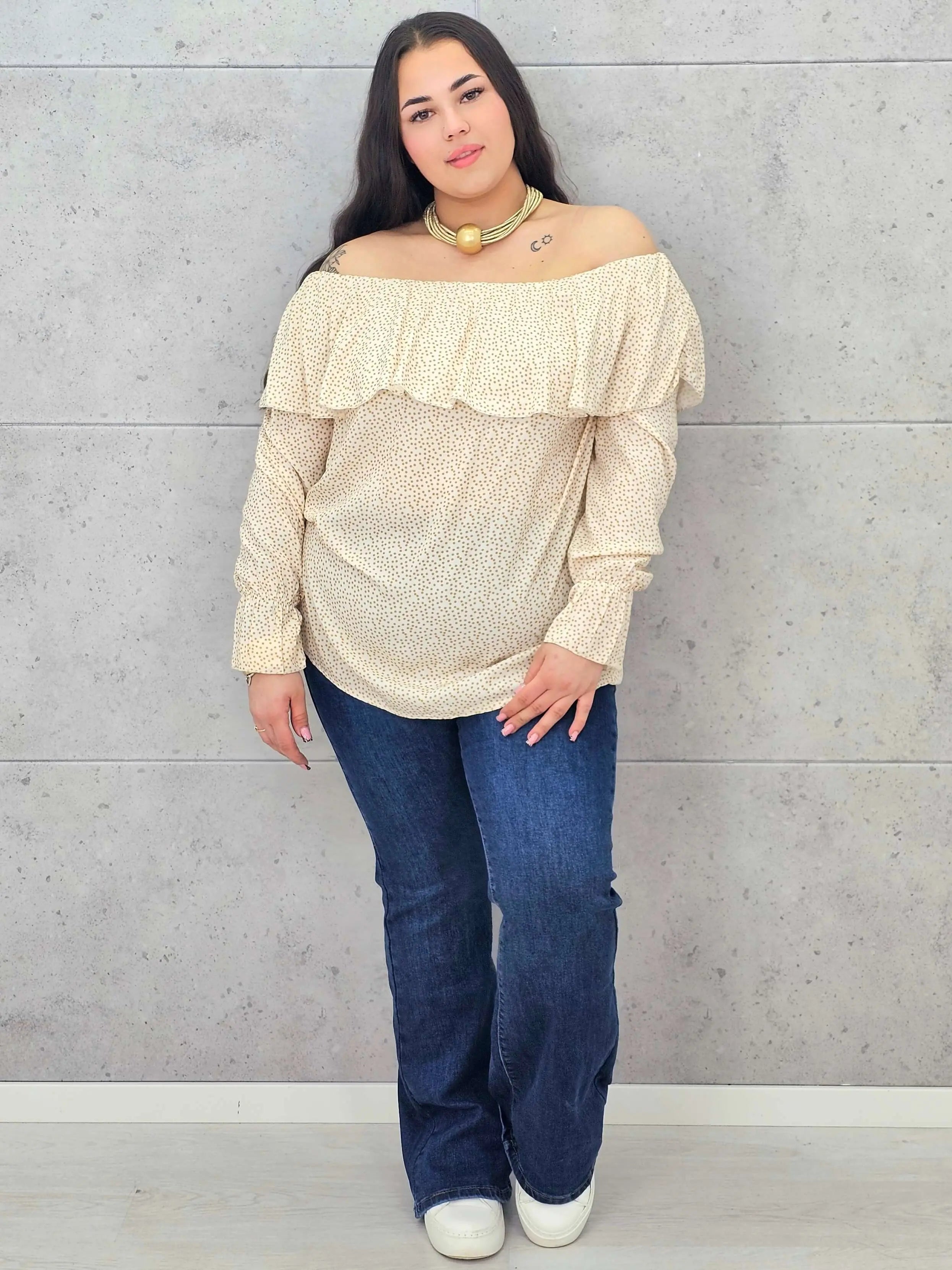 Bluzka plus size – hiszpanka o zwiewnym i kobiecym fasonie XXL Stylowa XL