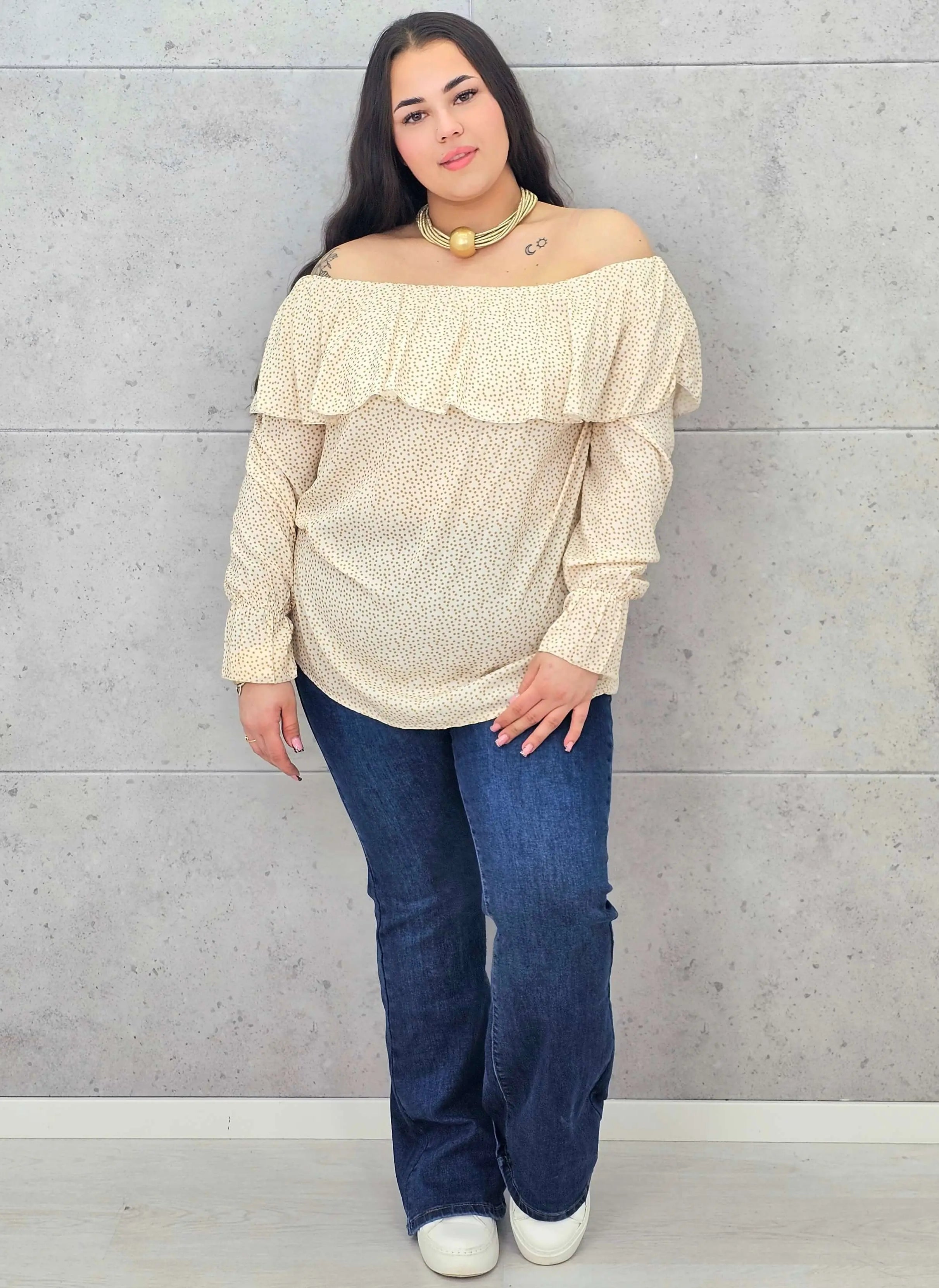 Bluzka plus size – hiszpanka o zwiewnym i kobiecym fasonie XXL Stylowa XL