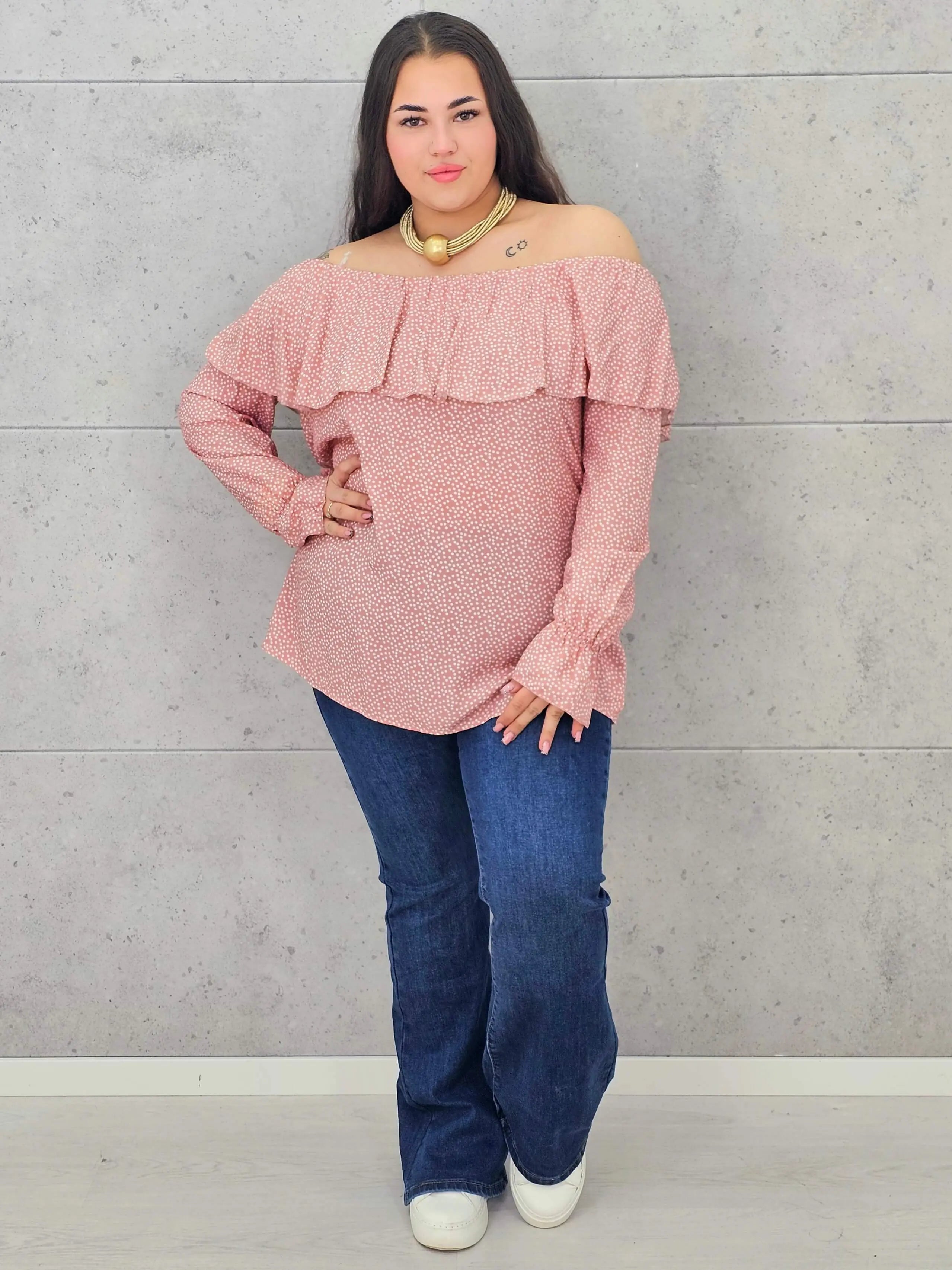 Bluzka plus size – hiszpanka o zwiewnym i kobiecym fasonie XXL Stylowa XL