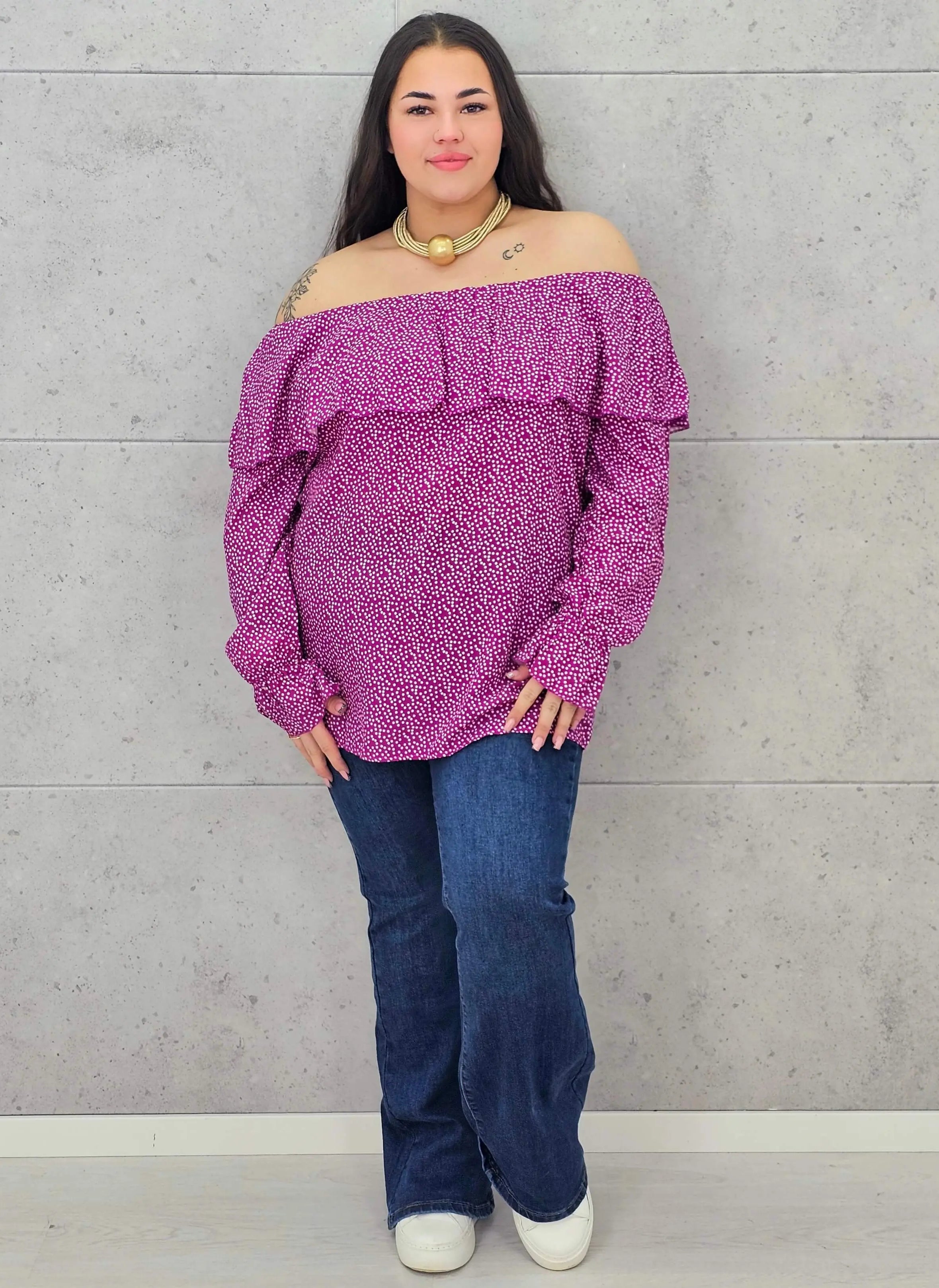 Bluzka plus size – hiszpanka o zwiewnym i kobiecym fasonie XXL Stylowa XL