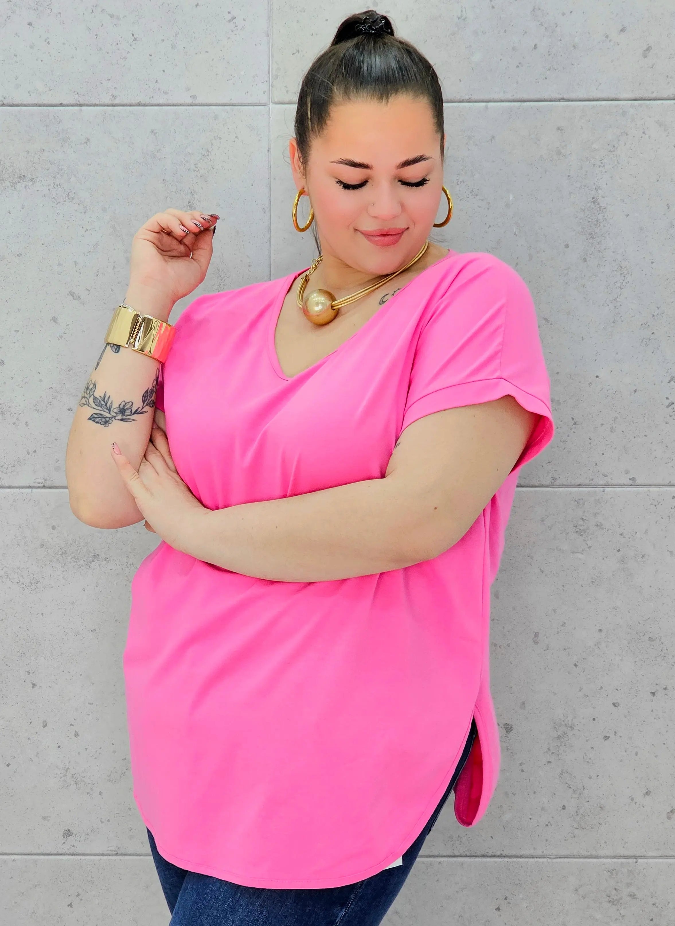 Bluzka plus size – wygodny model oversize dla sylwetek XXL Stylowa XL