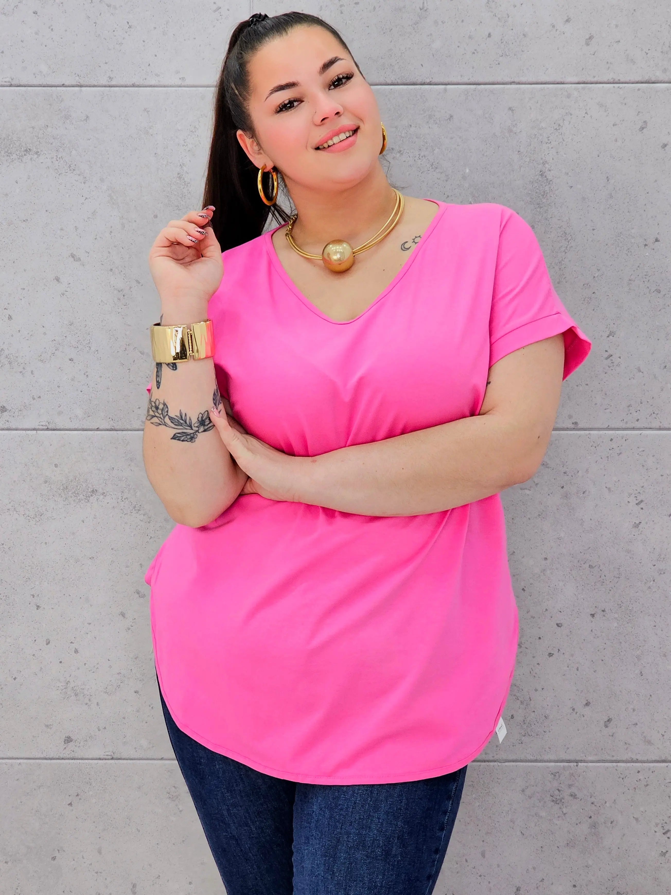 Bluzka plus size – wygodny model oversize dla sylwetek XXL Stylowa XL