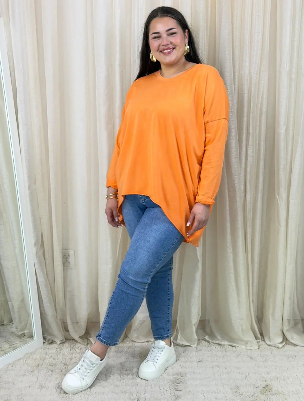 Bluzka plus size asymetryczna basic – wygodna bluzka XXL do codziennych stylizacji Stylowa XL