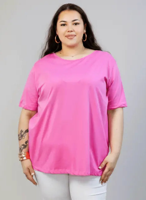Bluzka plus size z efektownym wycięciem na plecach Stylowa XL