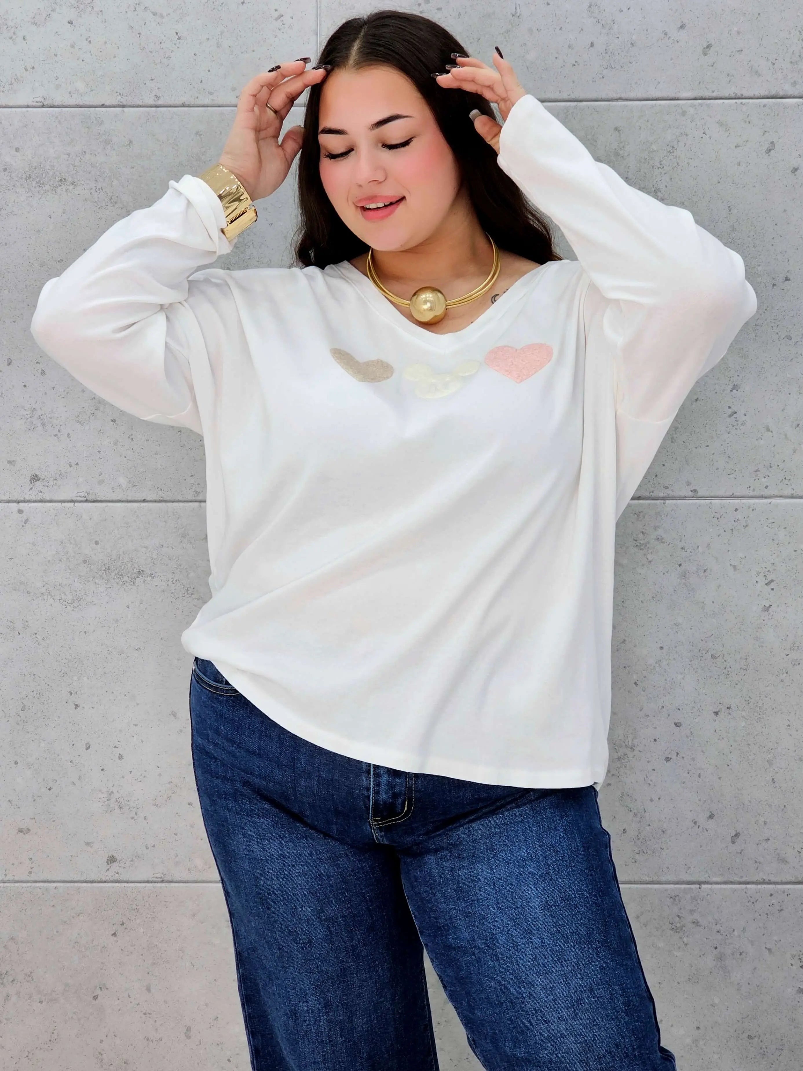 Bluzka plus size z serduszkami – delikatna, kobieca i niezwykle wygodna Stylowa XL