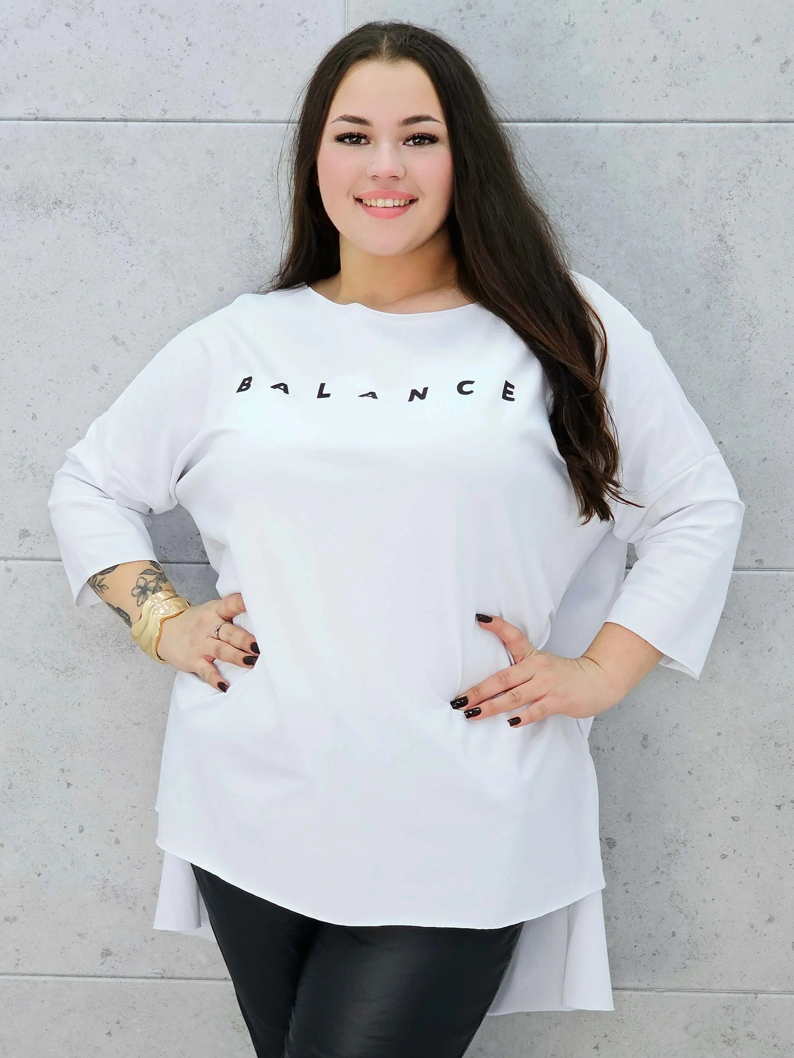 Bluzka plus size. BALANCE oversize Stylowa XL