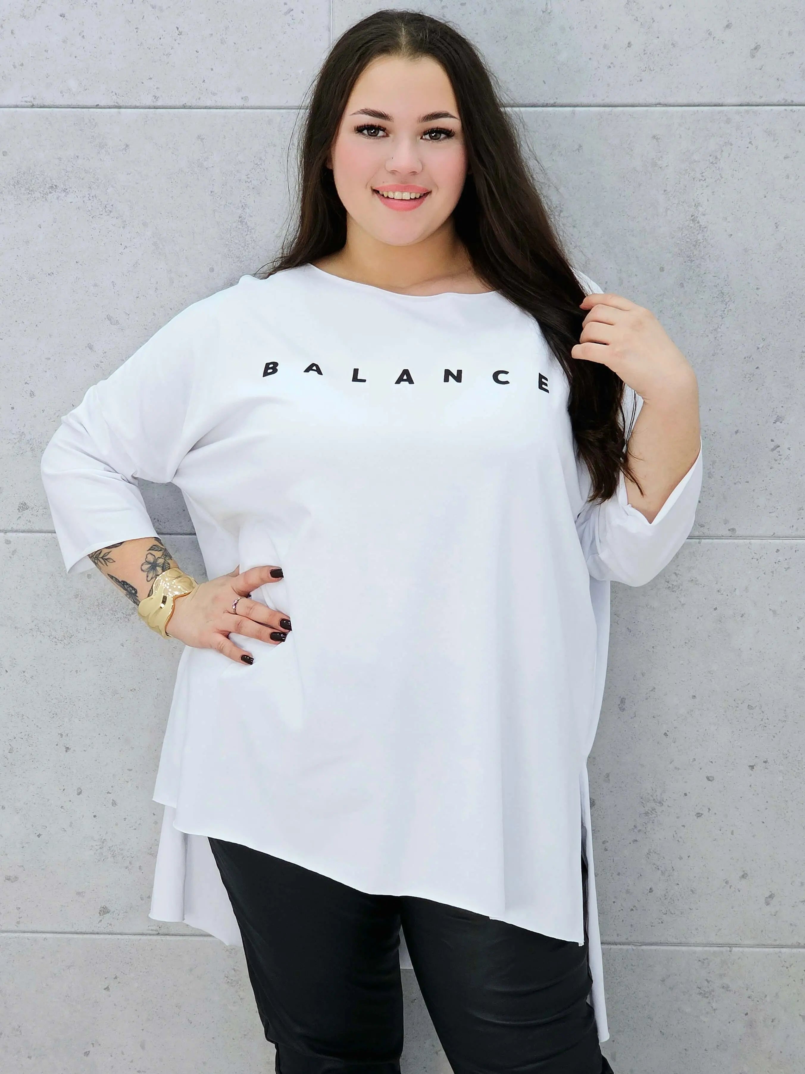 Bluzka plus size. BALANCE oversize Stylowa XL
