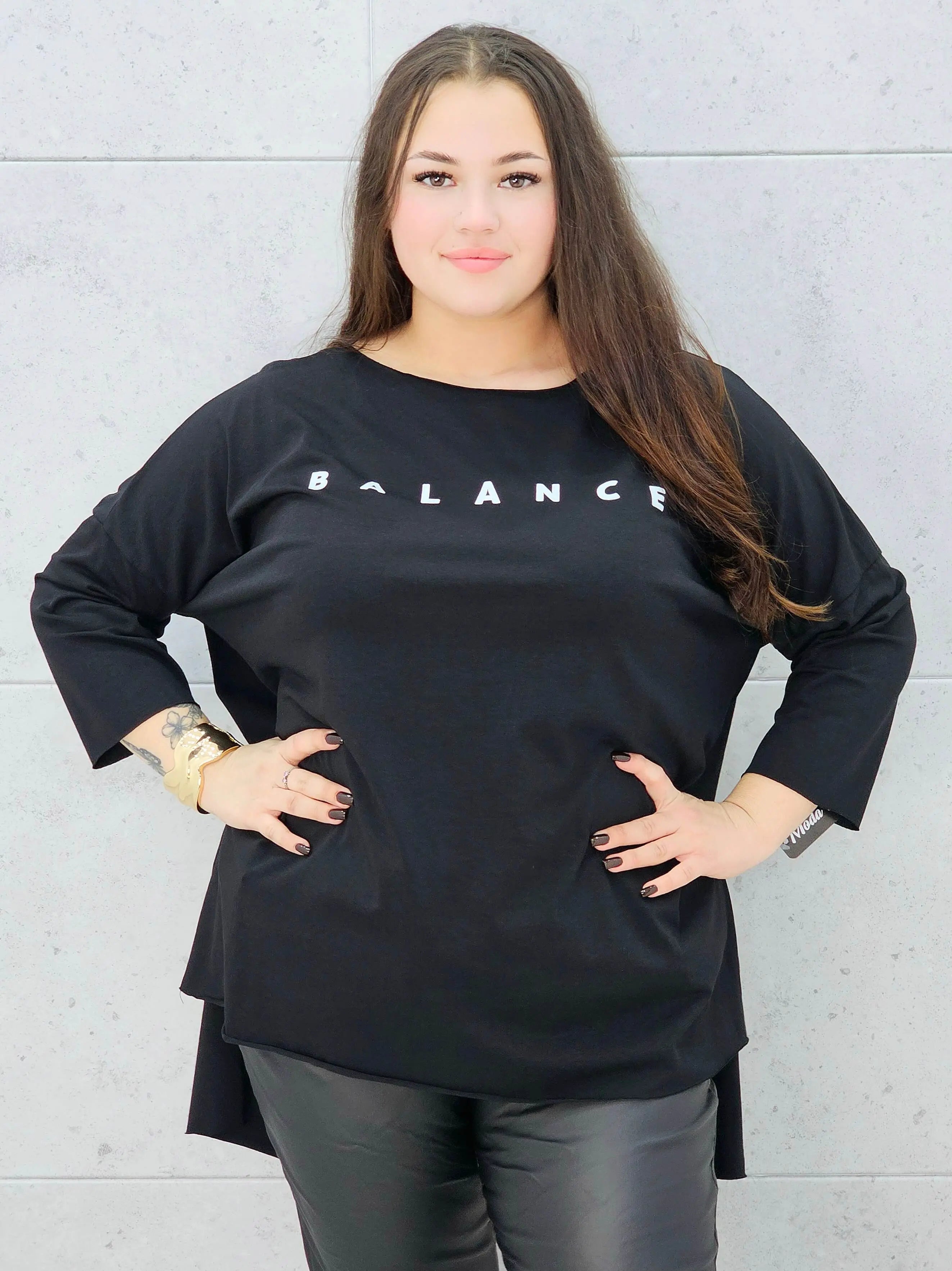 Bluzka plus size. BALANCE oversize Stylowa XL