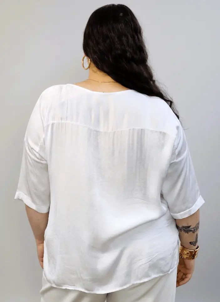Bluzka wiskoza plus size – lekka bluzka XXL o swobodnym fasonie Stylowa XL