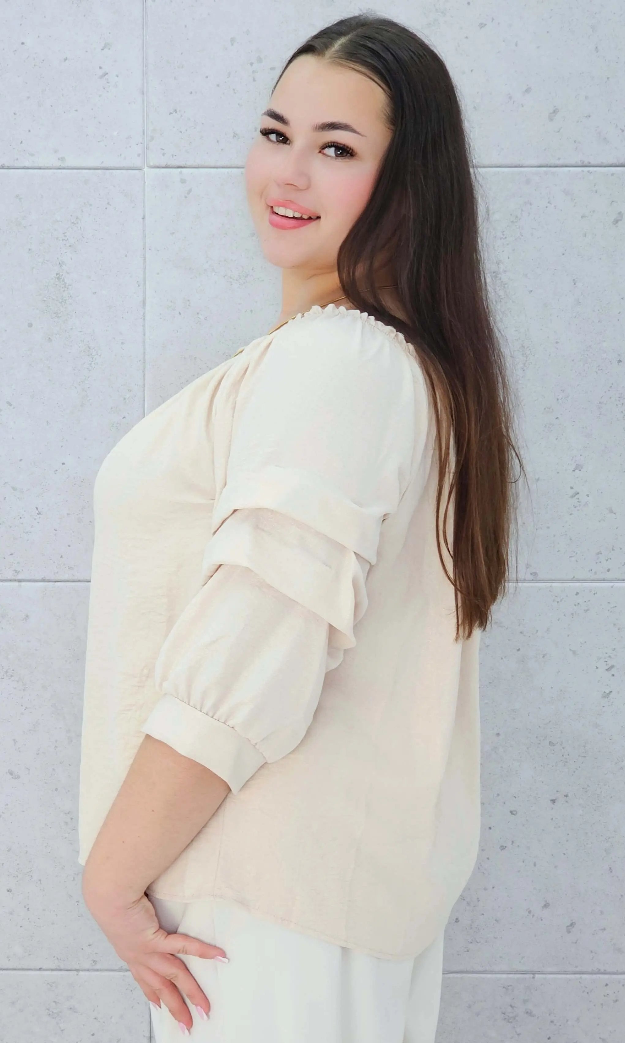 Bluzka z Efektem Błysku Stylowa XL