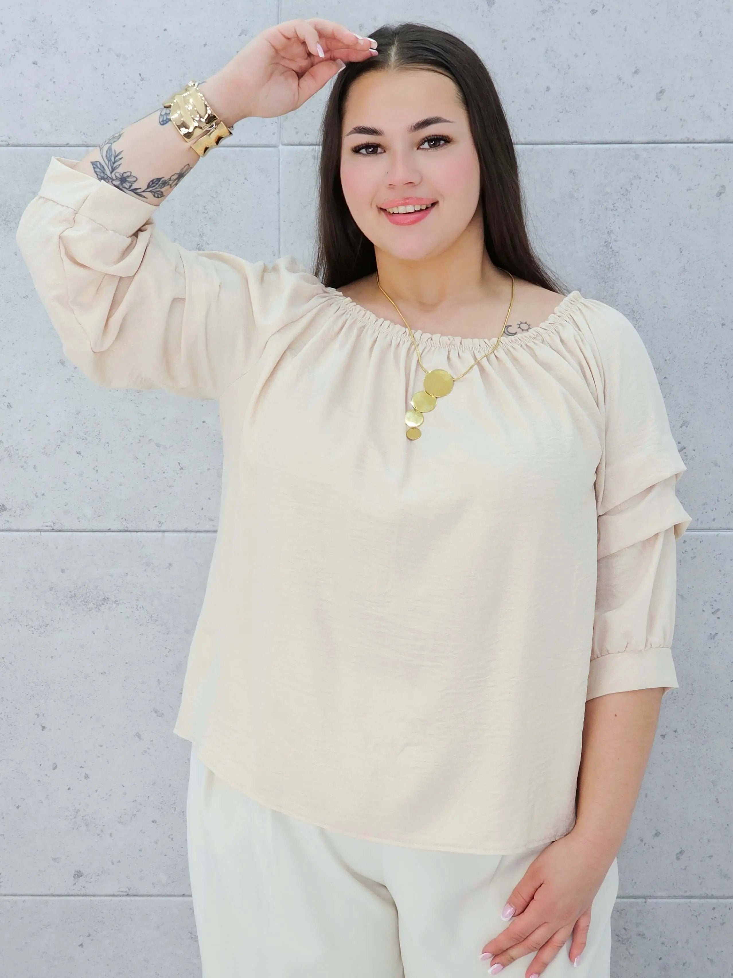 Bluzka z Efektem Błysku Stylowa XL