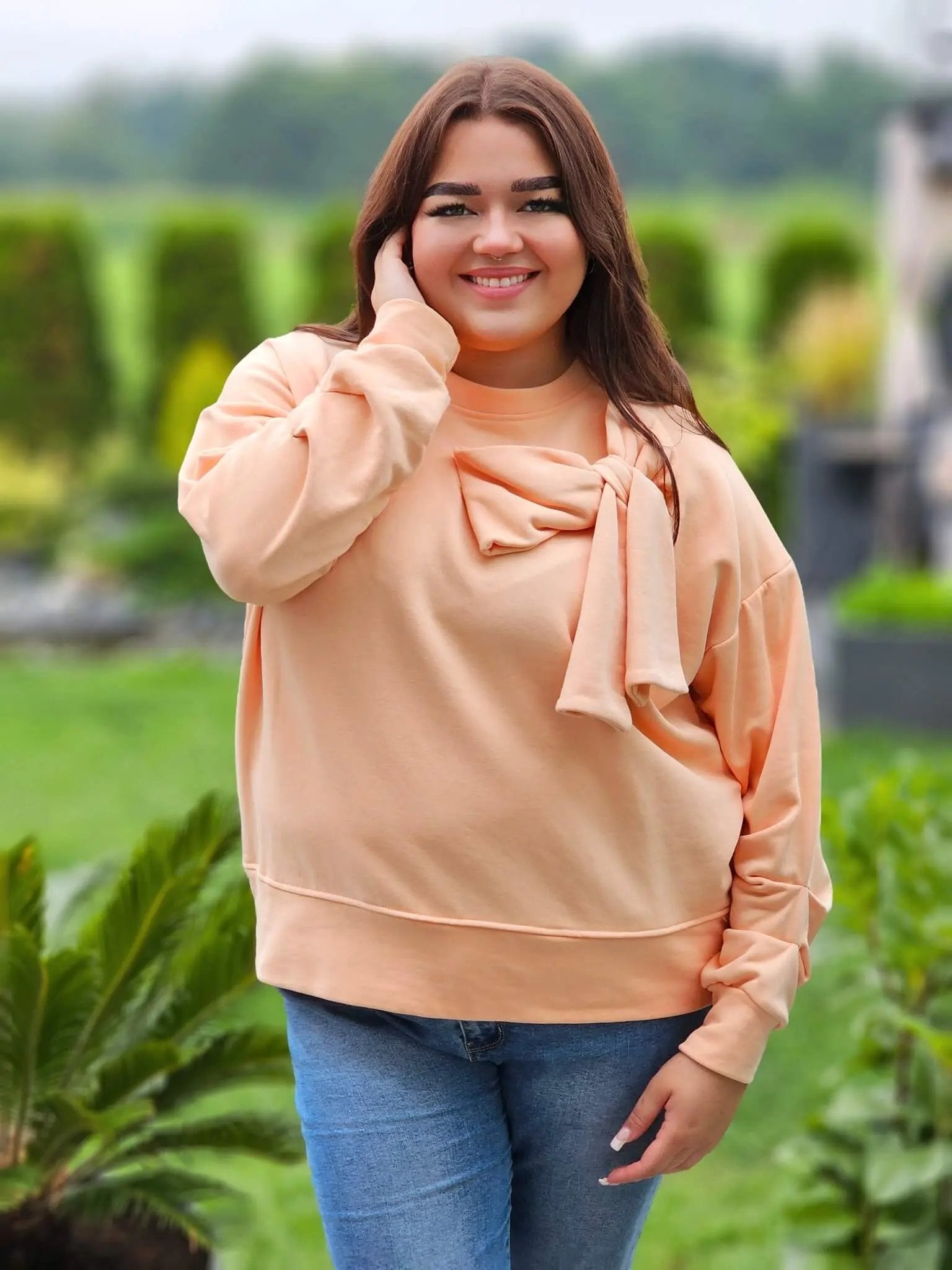 Bluzka z kokardą Stylowa XL