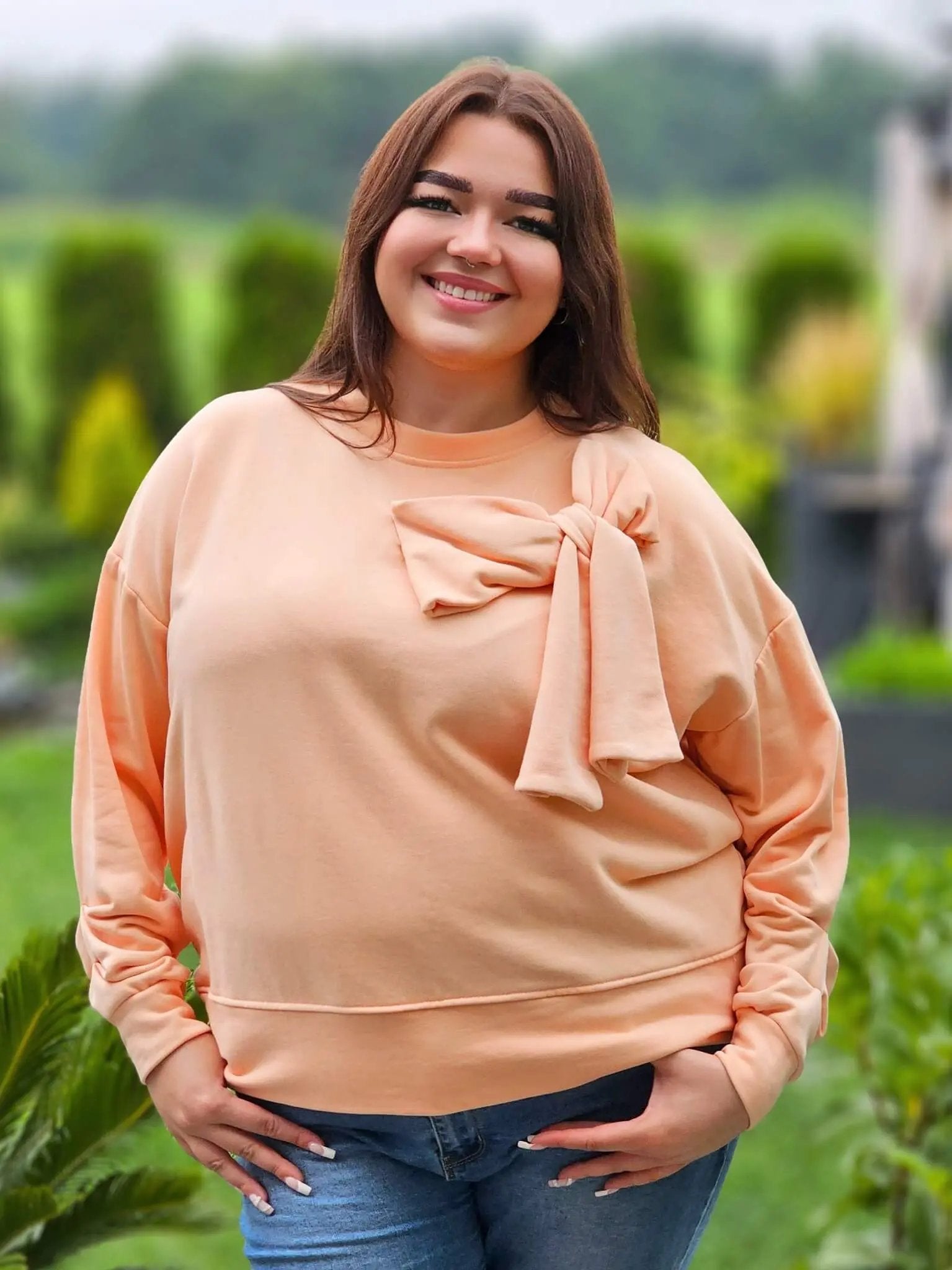 Bluzka z kokardą Stylowa XL