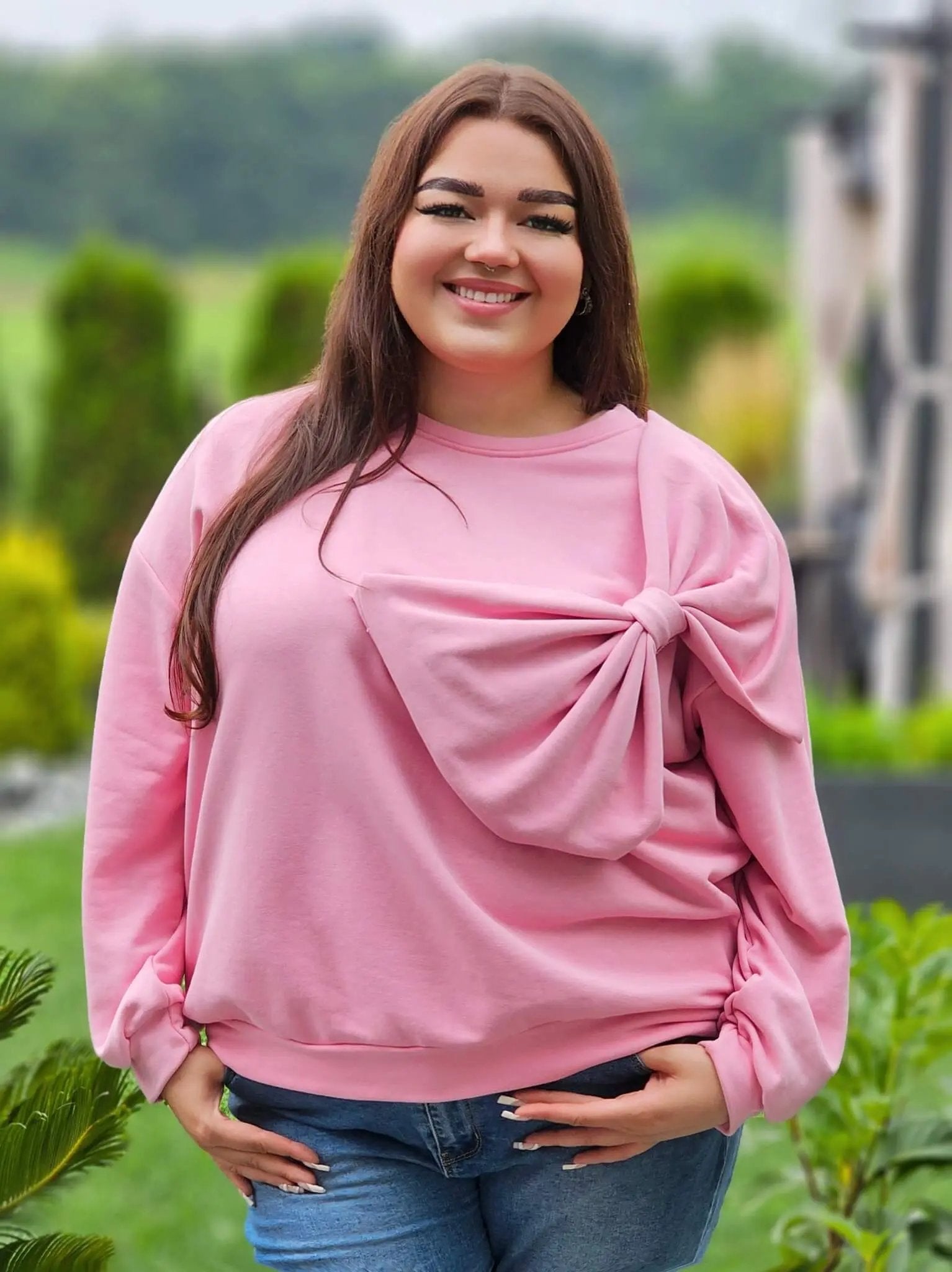 Bluzka z kokardą Stylowa XL