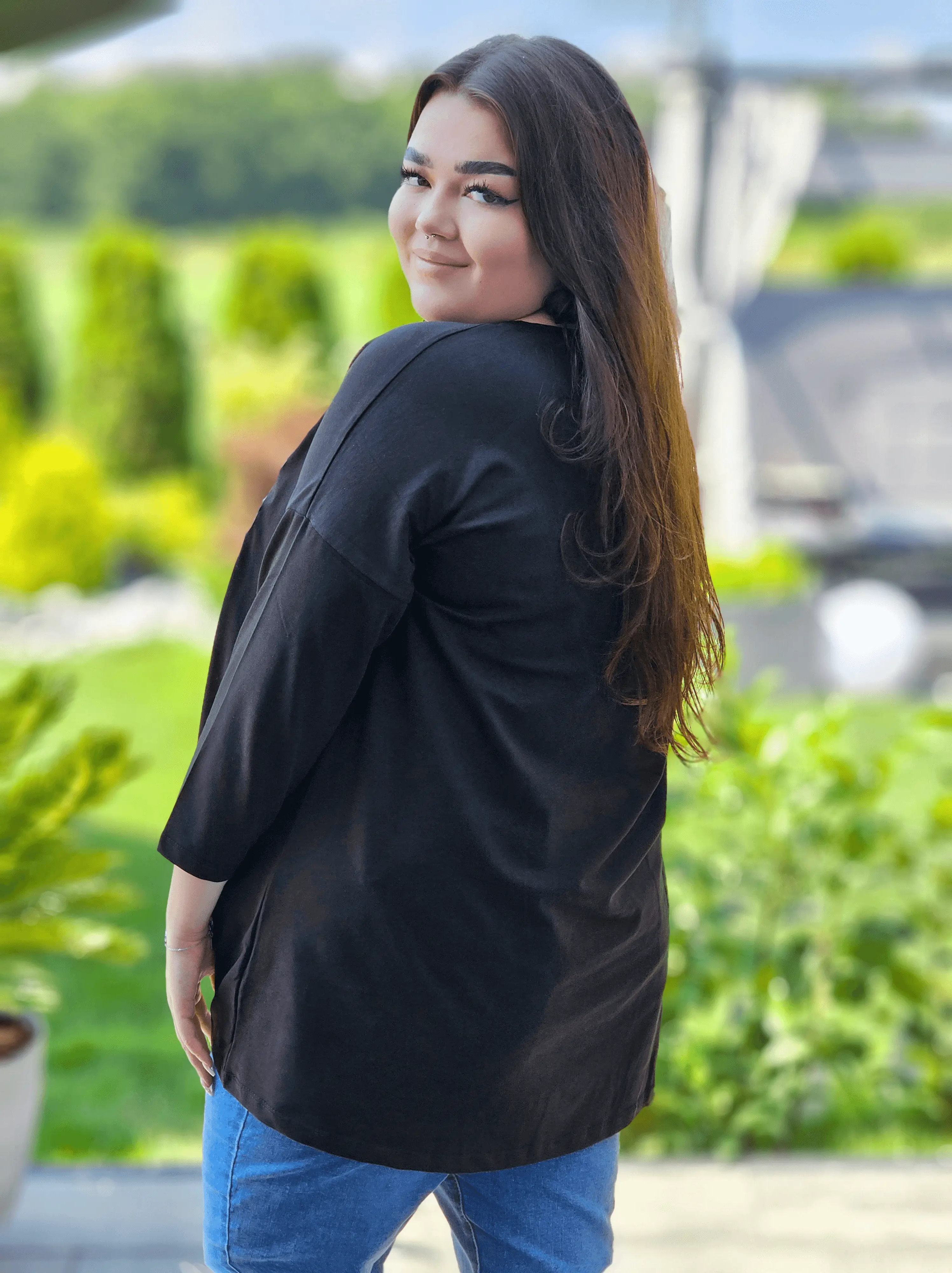 Bluzka z motylem Stylowa XL