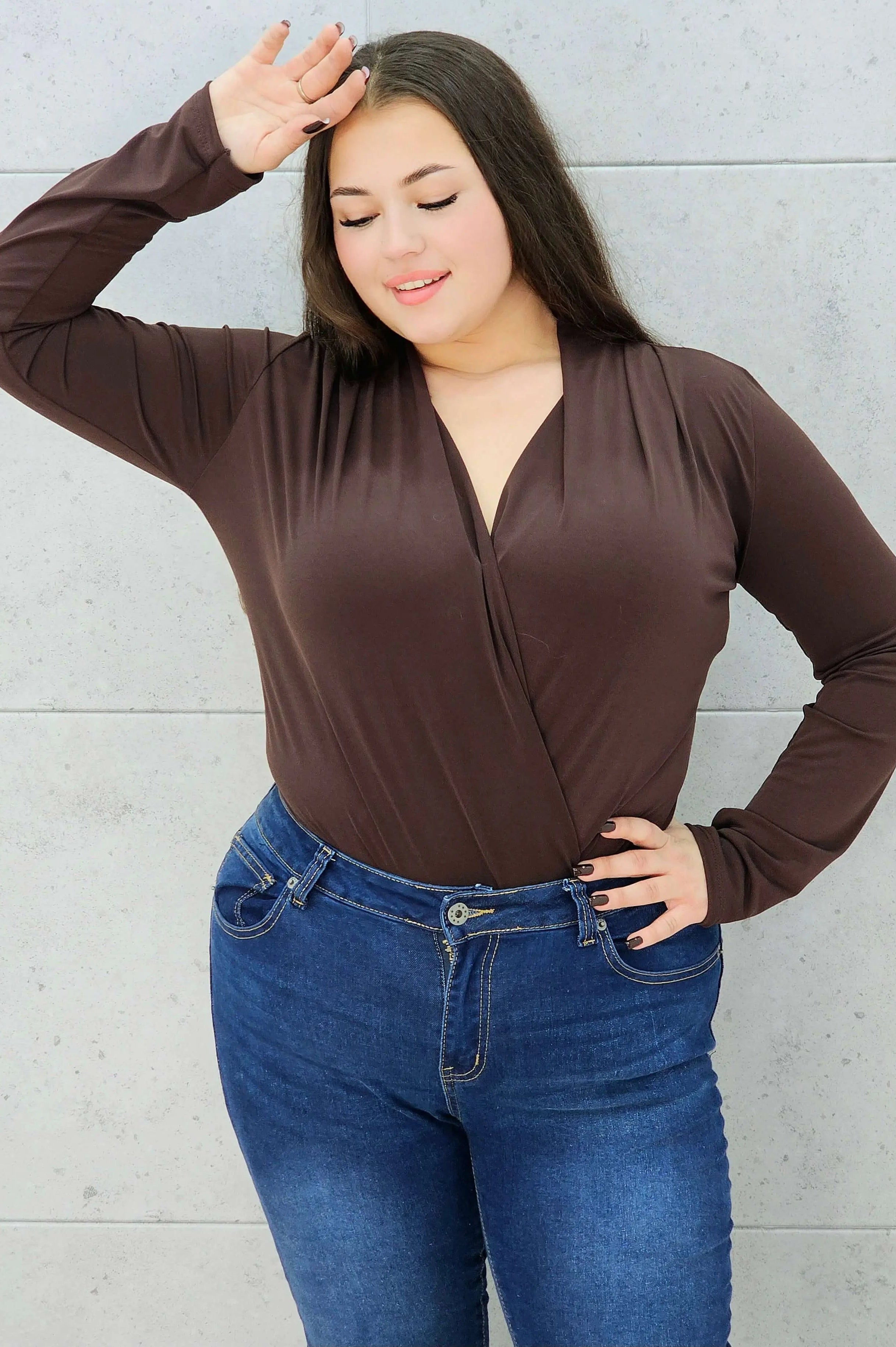 Body kopertowe plus size Stylowa XL