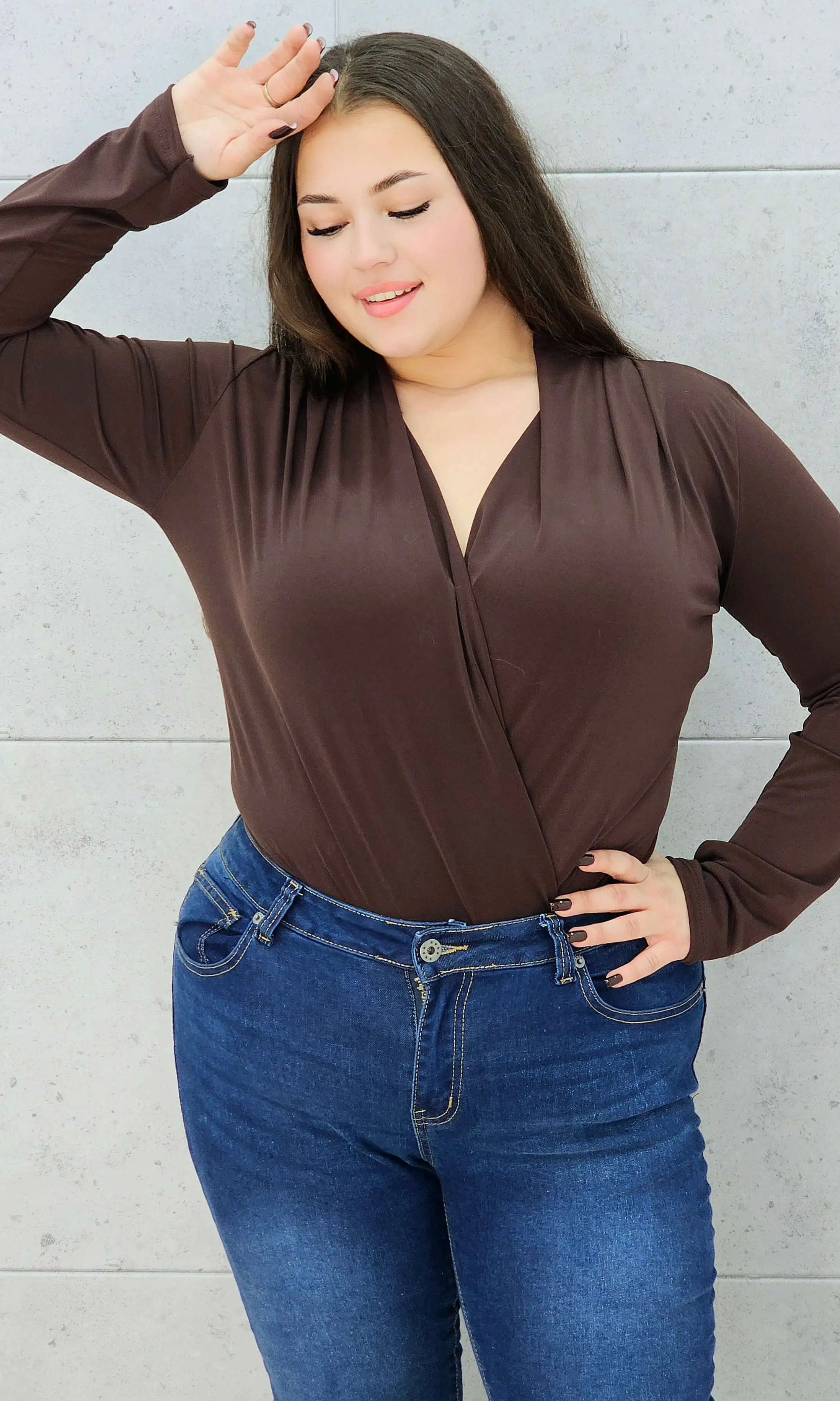 Body kopertowe plus size Stylowa XL