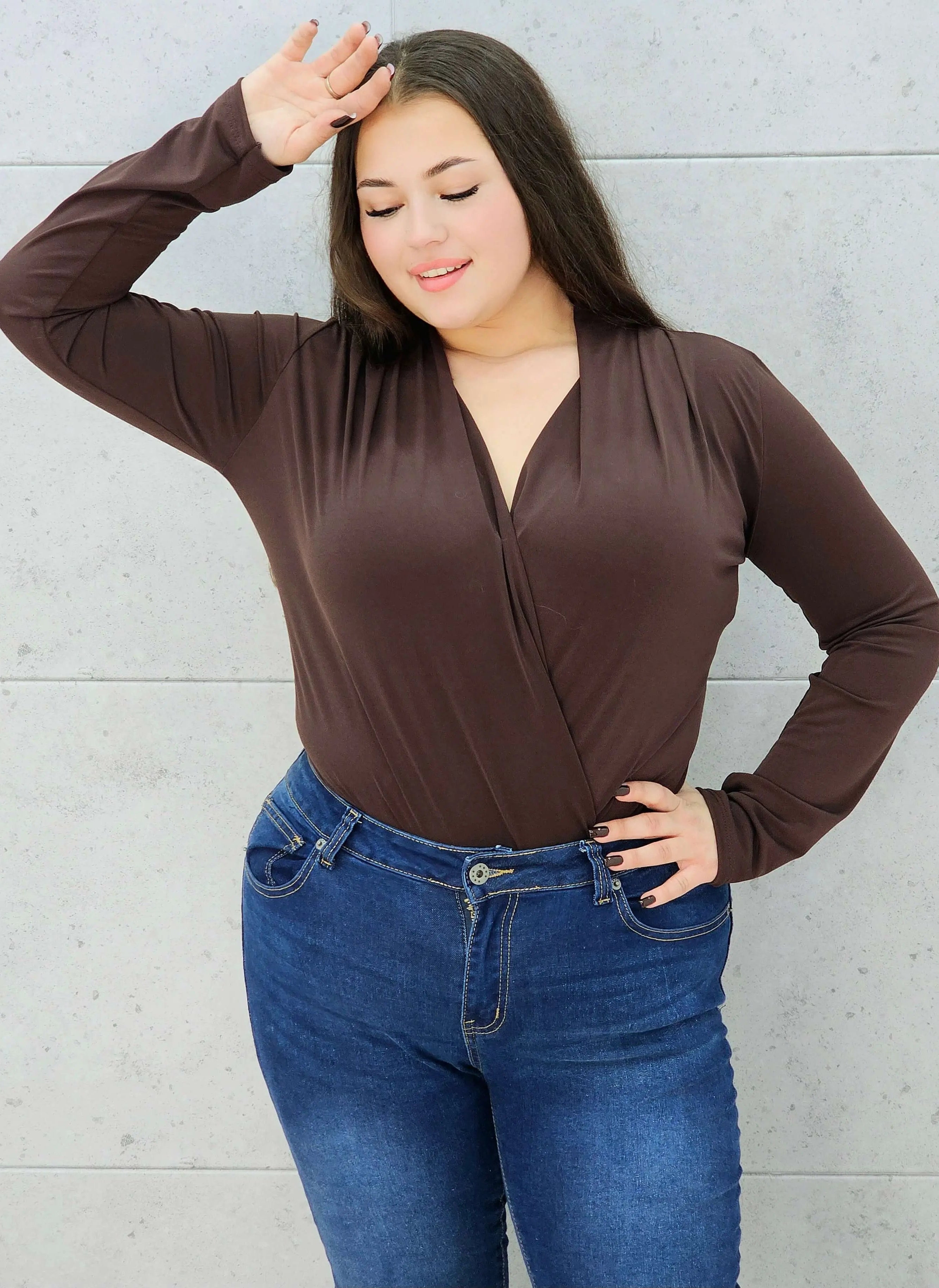 Body kopertowe plus size Stylowa XL