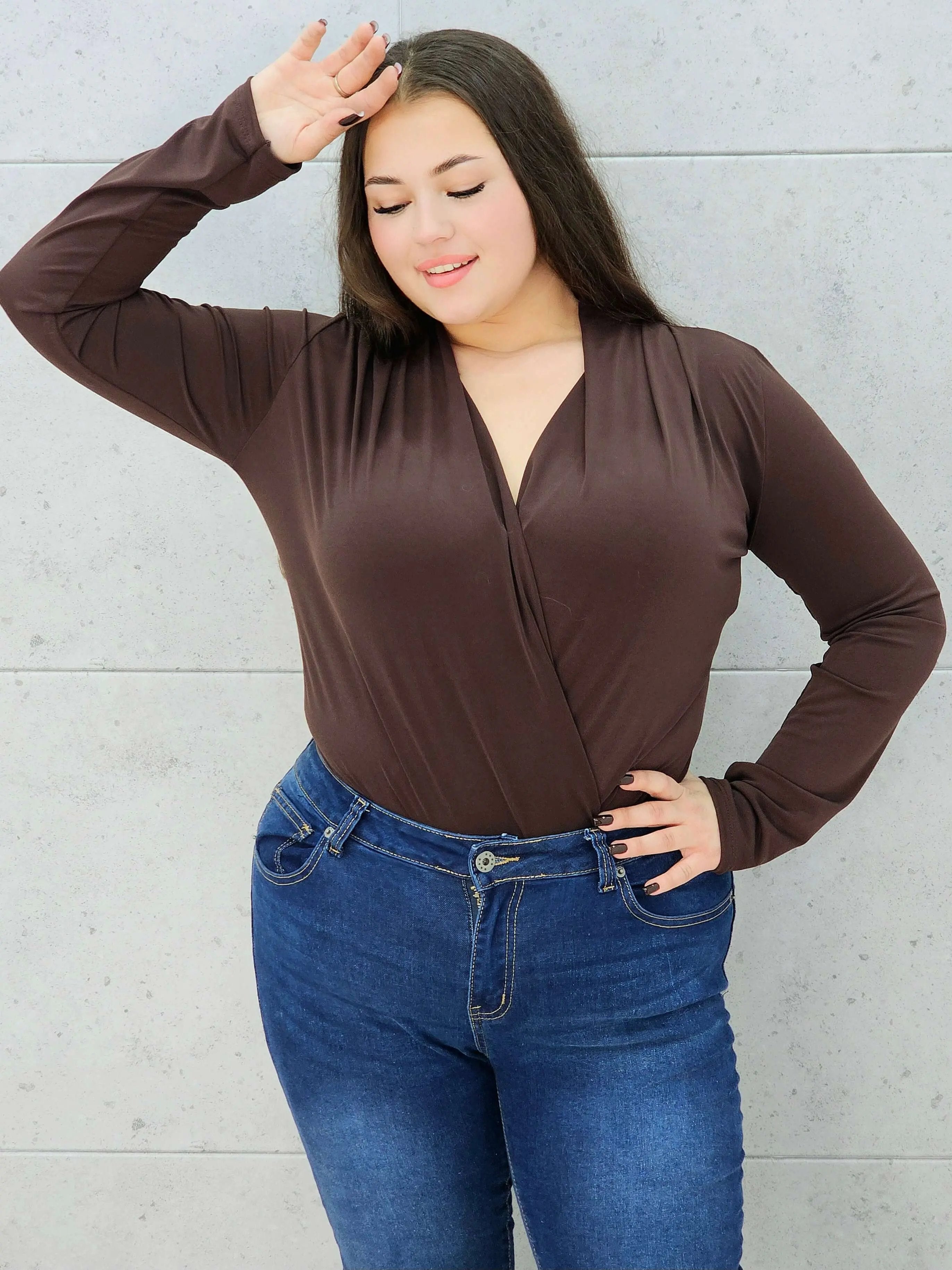 Body kopertowe plus size Stylowa XL