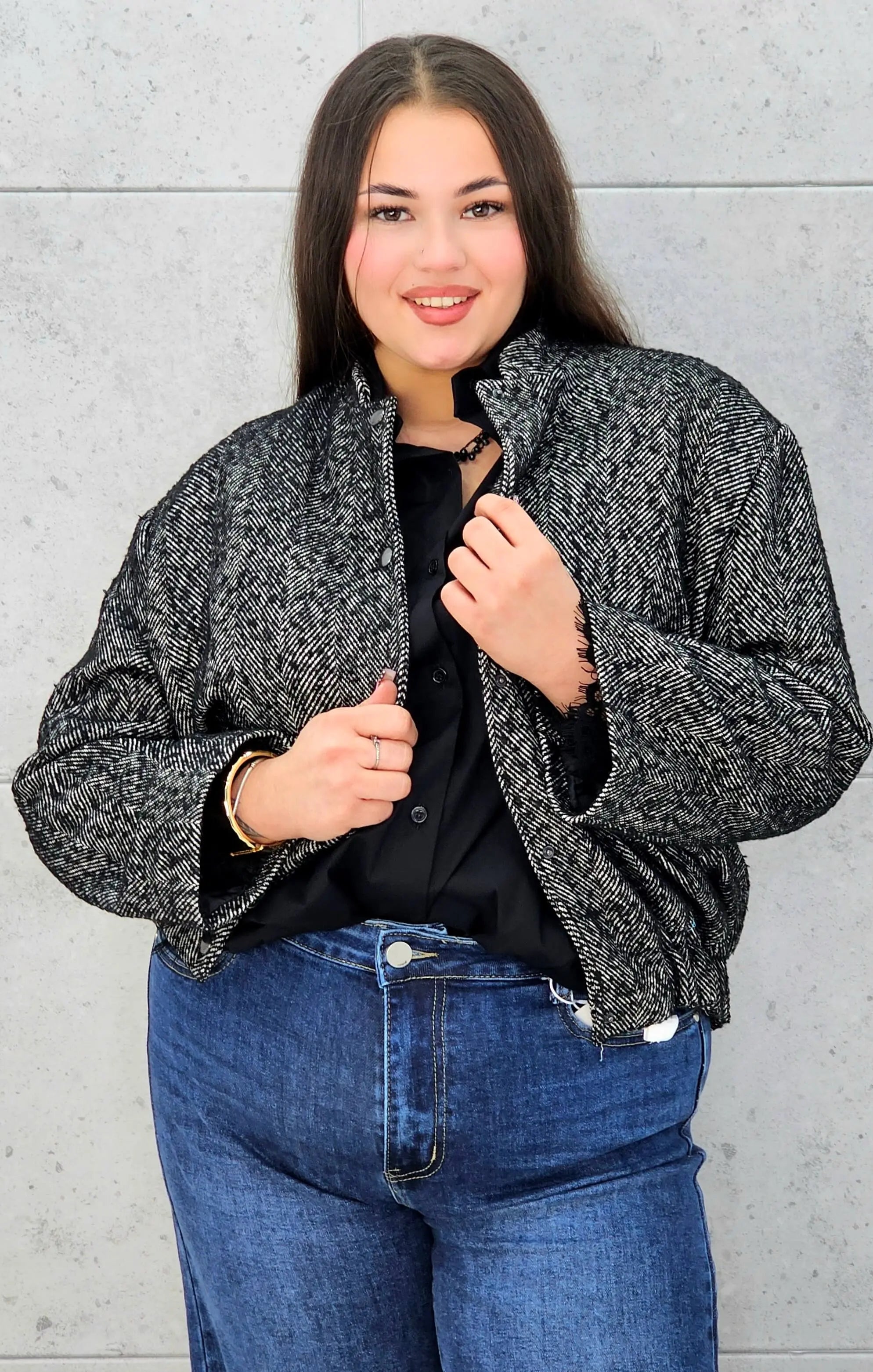 Bomberka plus size – modna i wygodna kurtka dla każdej kobiety Stylowa XL