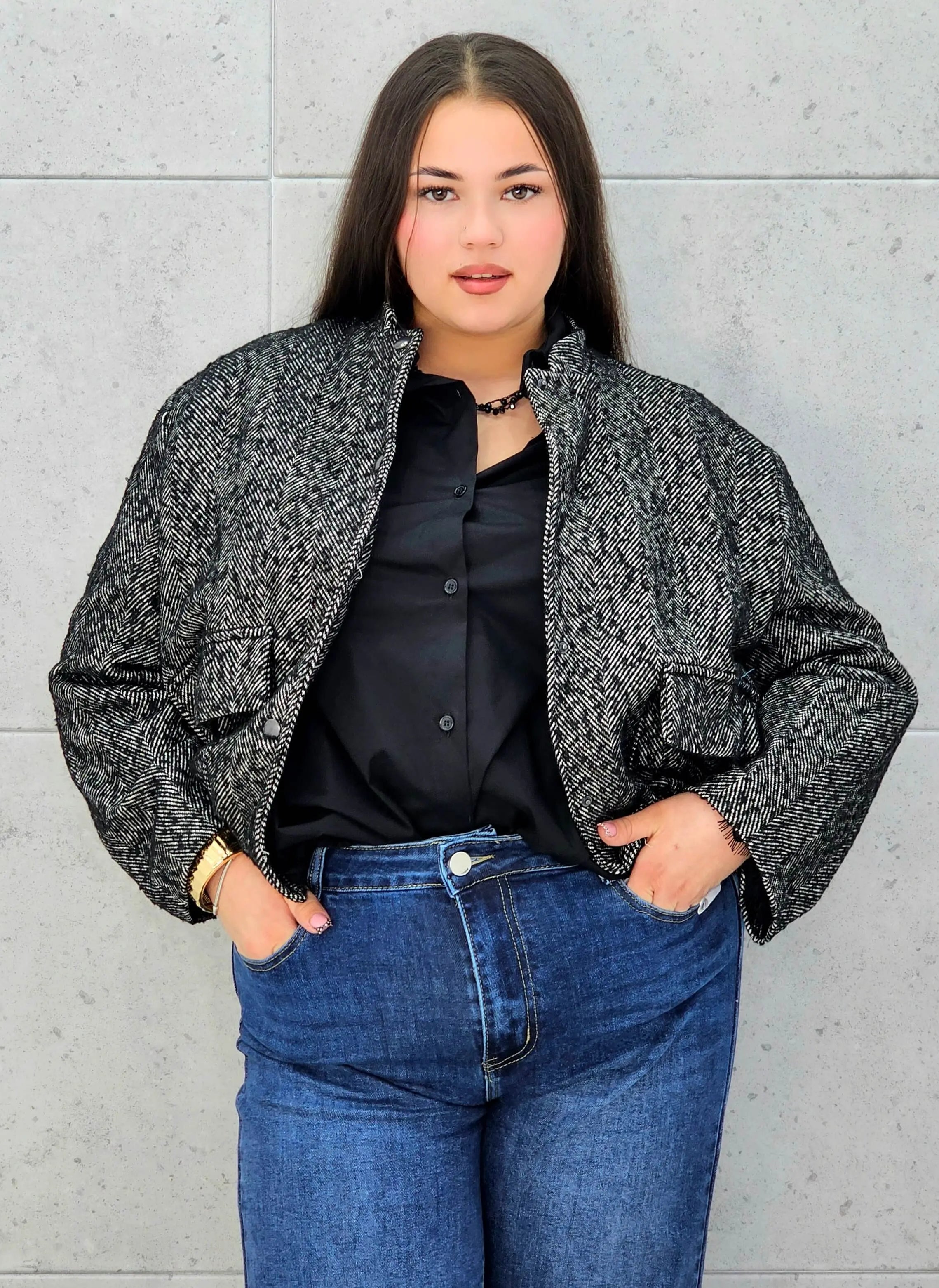 Bomberka plus size – modna i wygodna kurtka dla każdej kobiety Stylowa XL