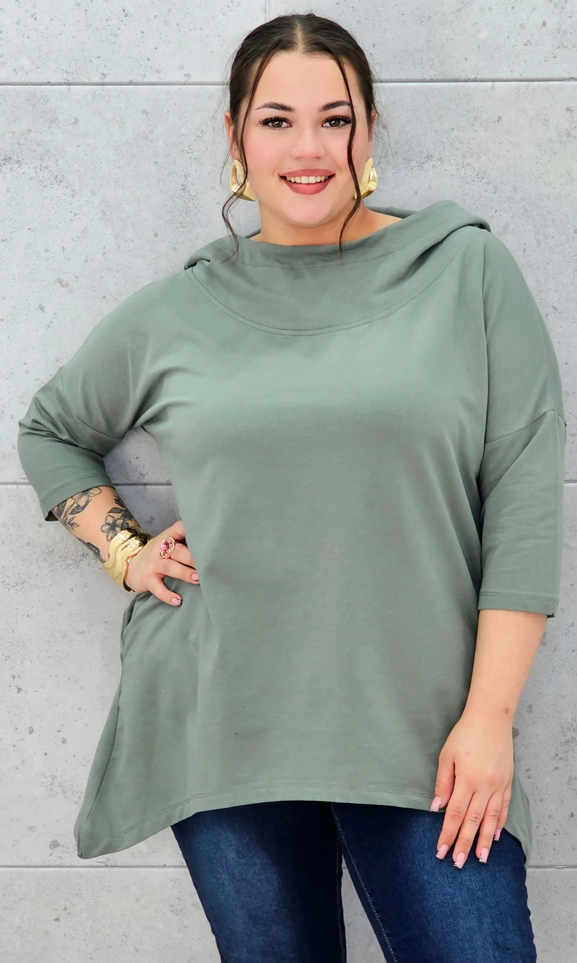 Codzienna Elegancja z Luzem Stylowa XL