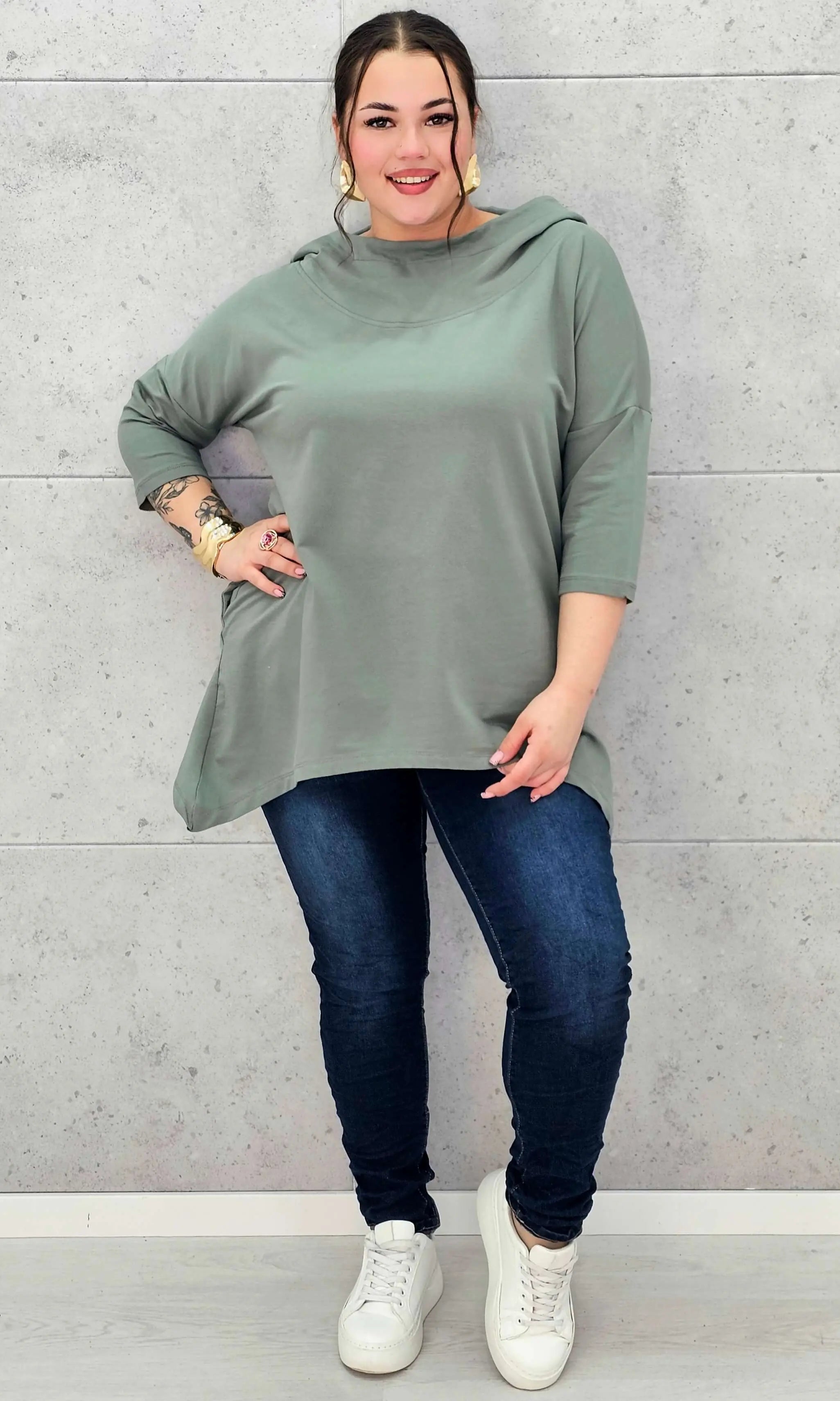 Codzienna Elegancja z Luzem Stylowa XL