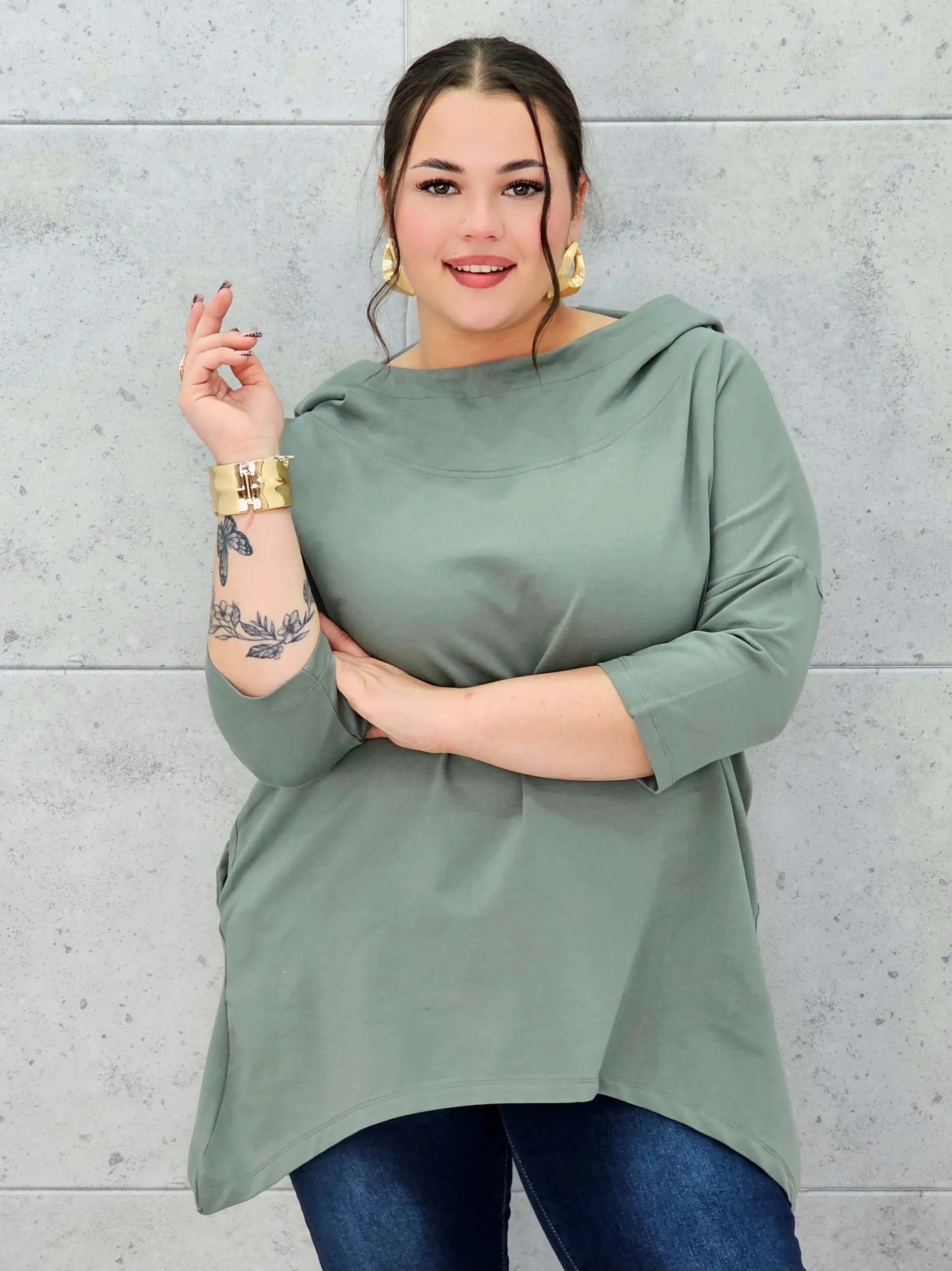 Codzienna Elegancja z Luzem Stylowa XL