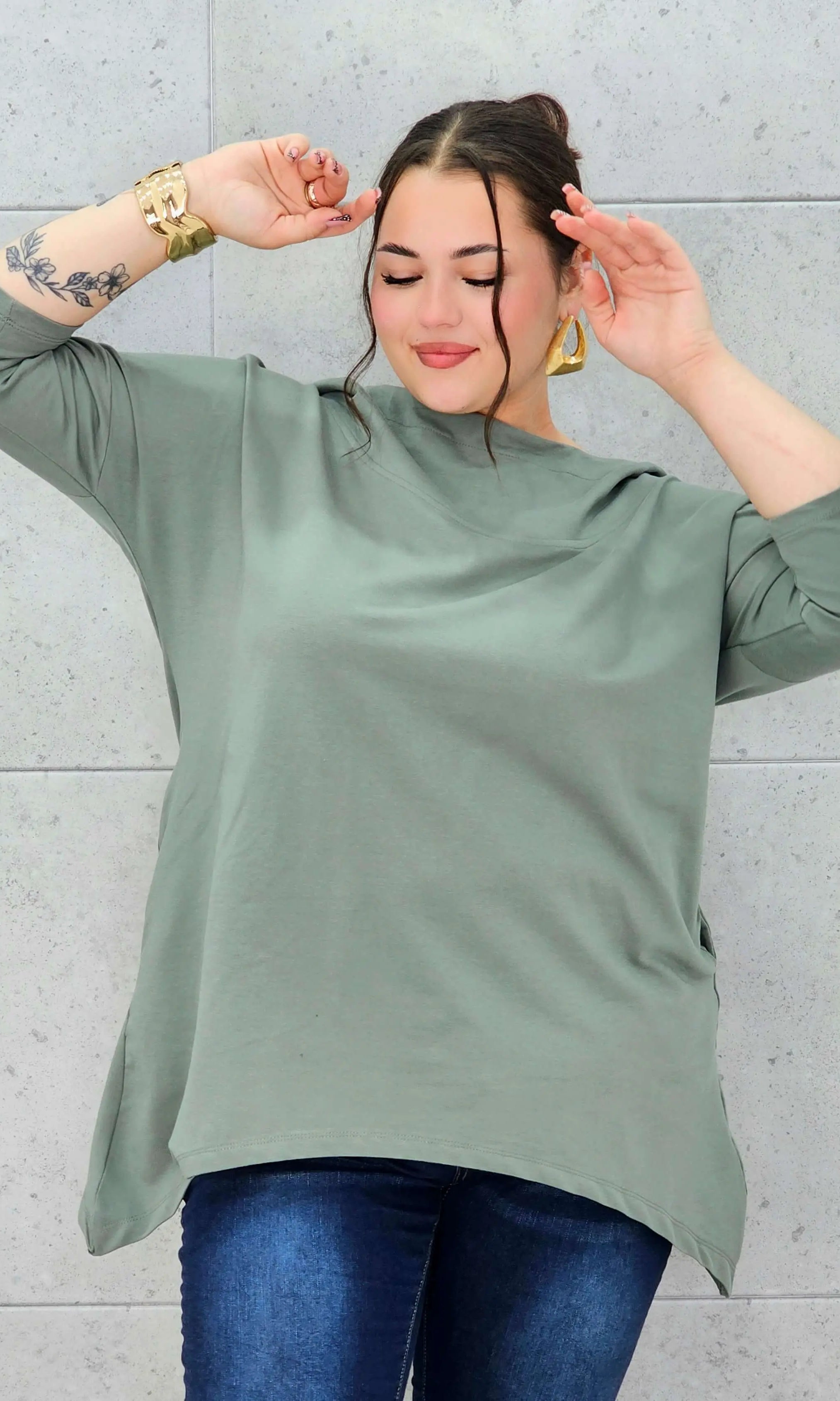 Codzienna Elegancja z Luzem Stylowa XL