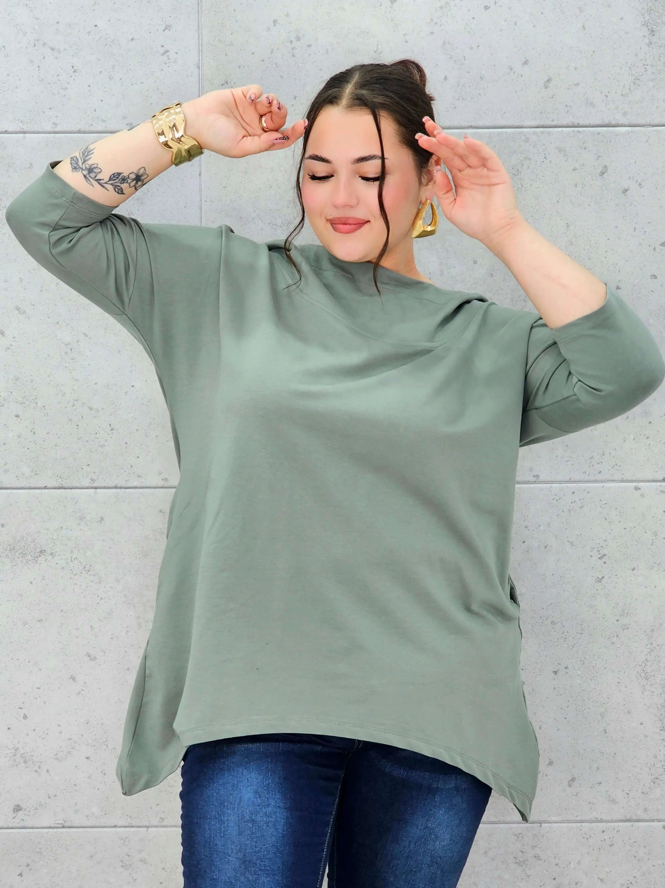 Codzienna Elegancja z Luzem Stylowa XL