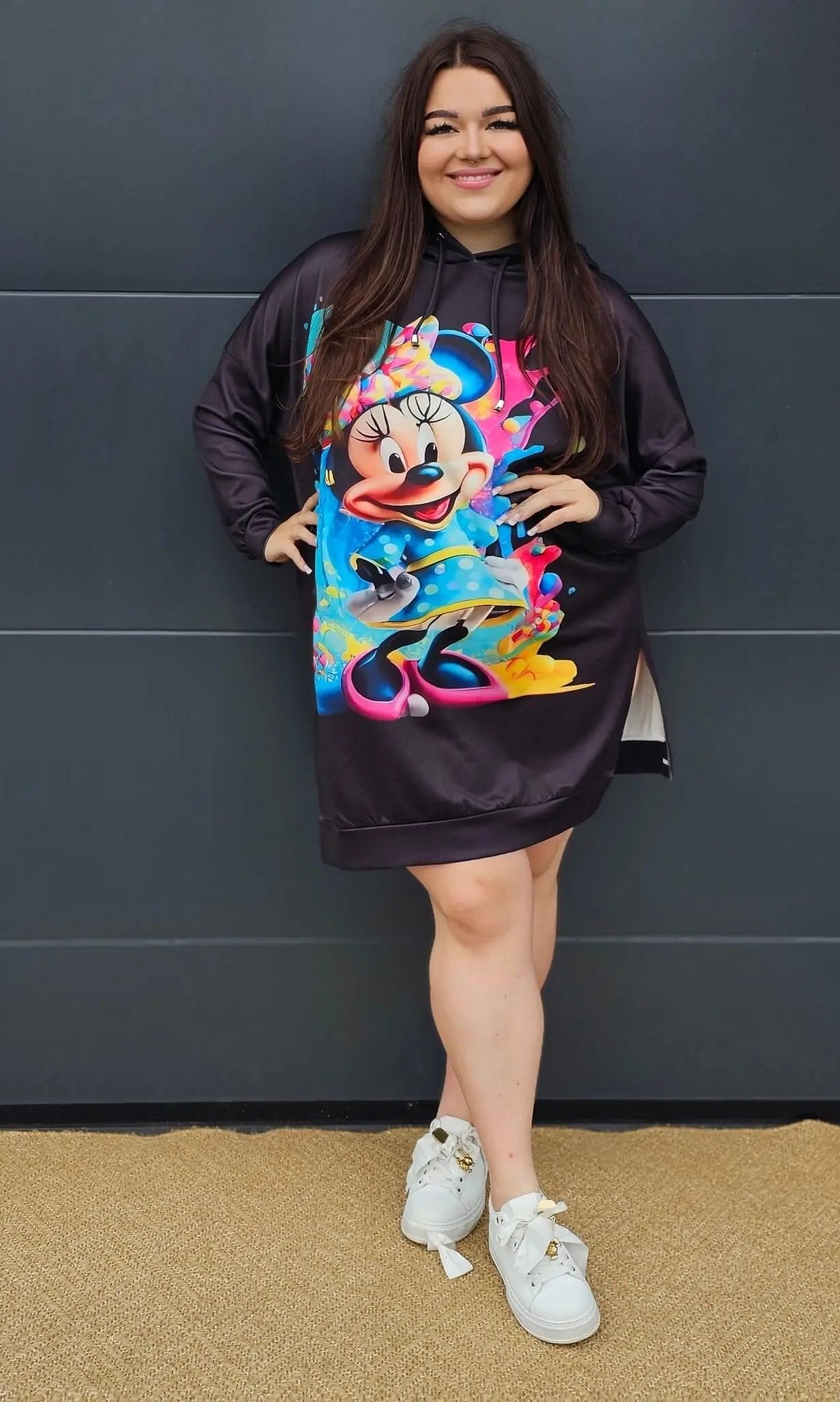 Damska bluza oversize z nadrukiem Stylowa XL