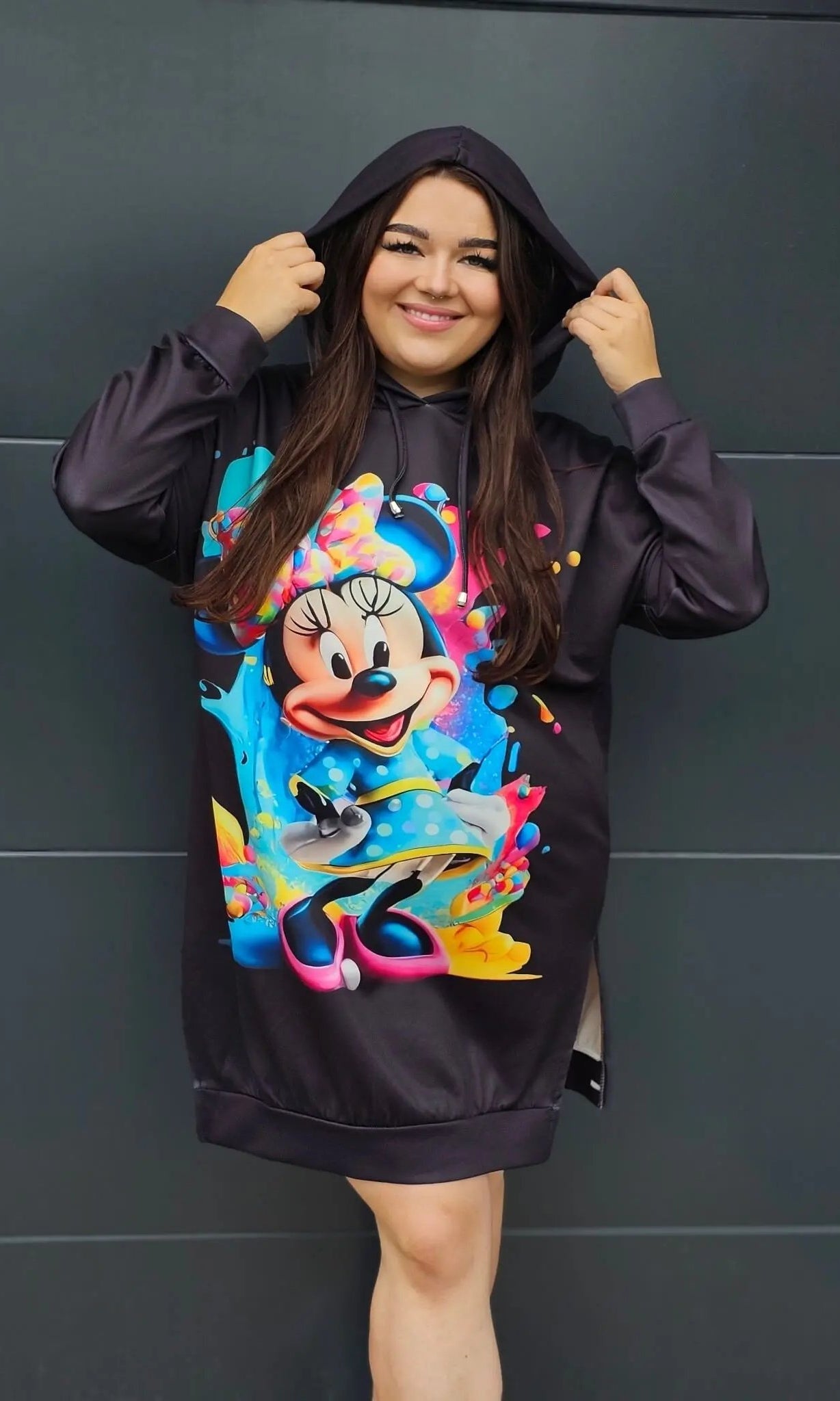 Damska bluza oversize z nadrukiem Stylowa XL