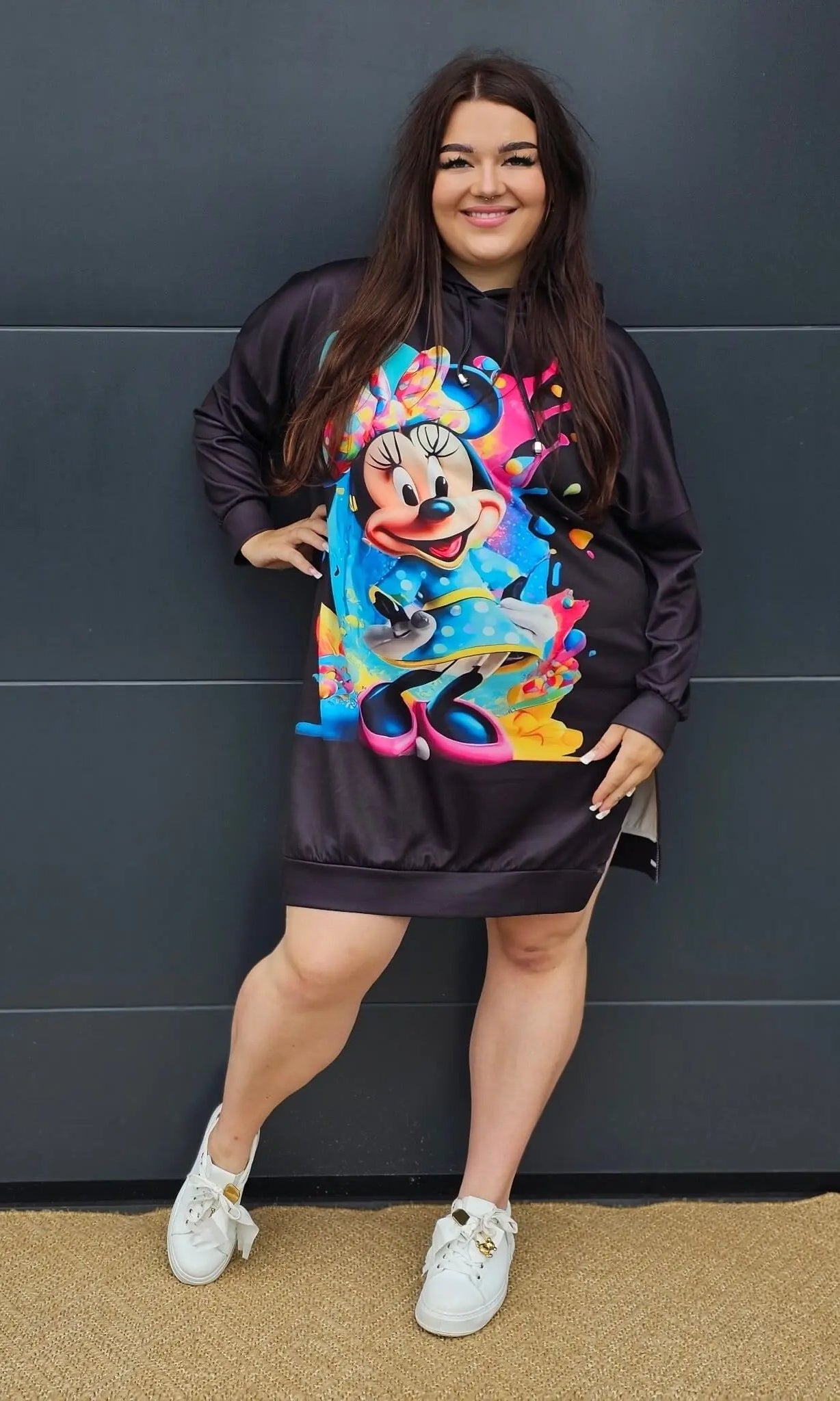 Damska bluza oversize z nadrukiem Stylowa XL