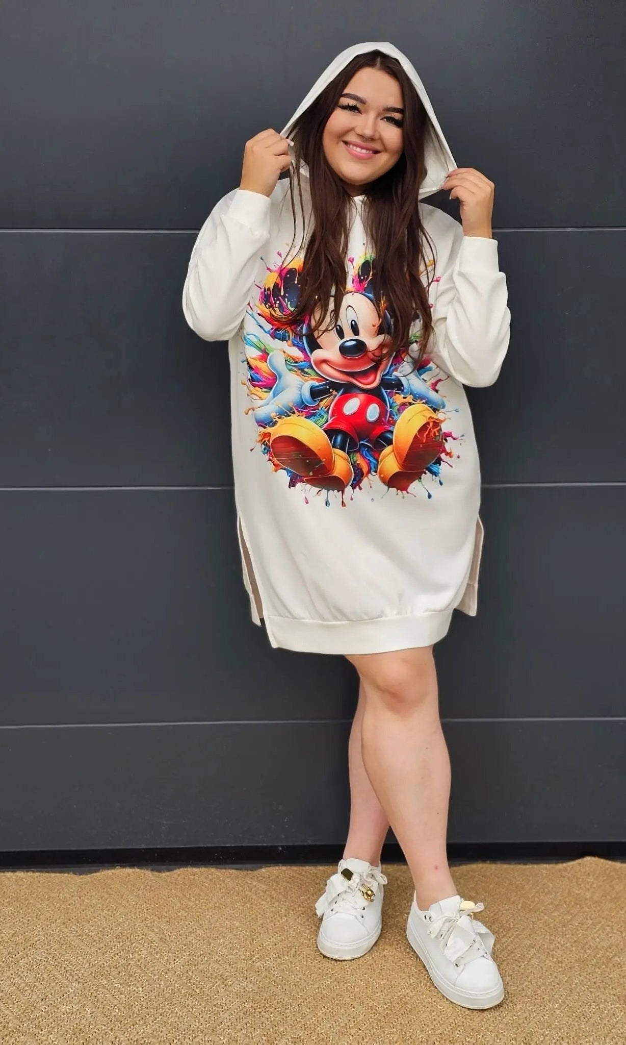 Damska bluza oversize z nadrukiem Stylowa XL