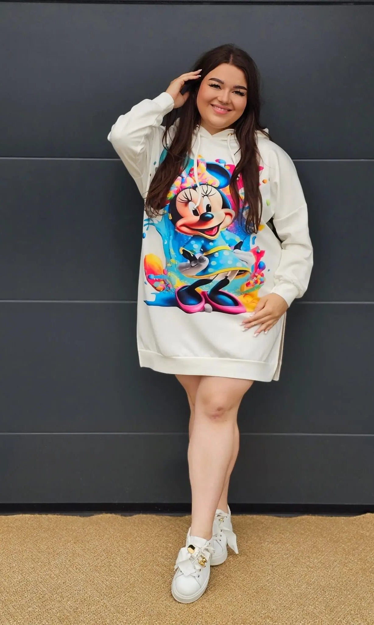 Damska bluza oversize z nadrukiem Stylowa XL