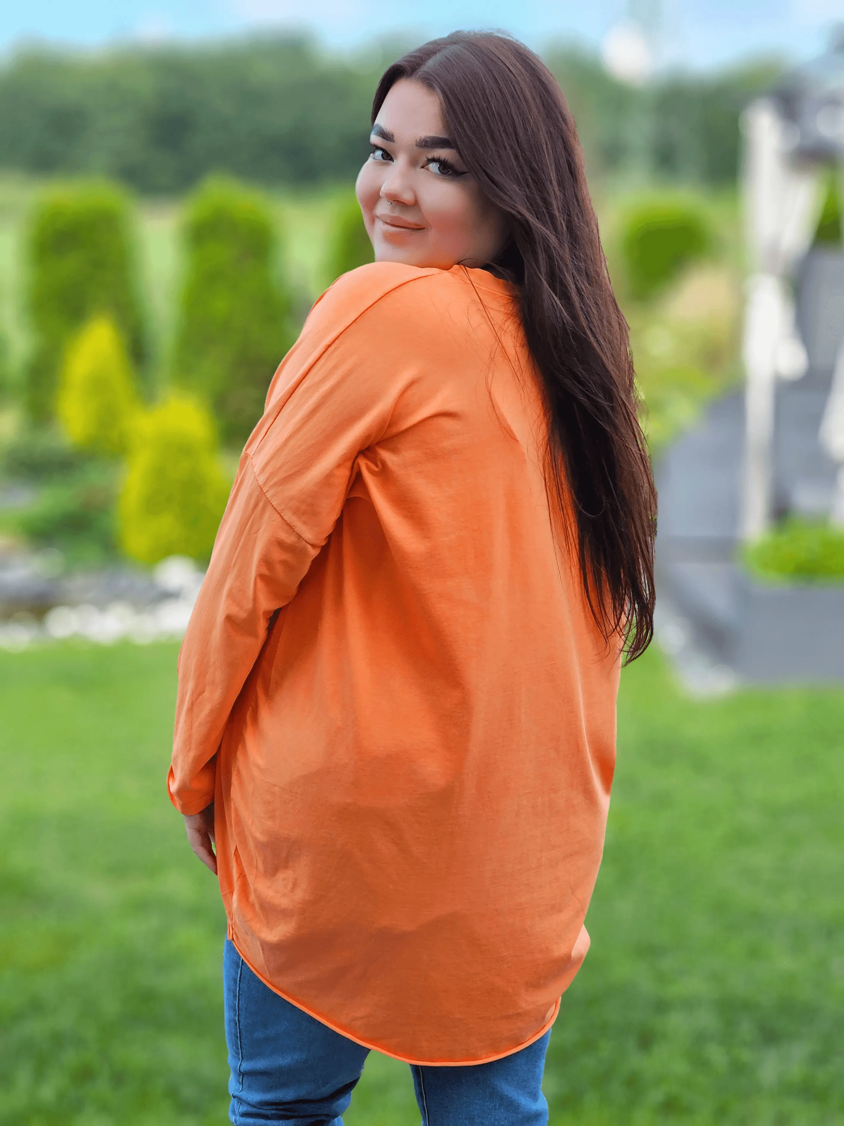 Damska bluzka oversize z lekkim, zwiewnym krojem Stylowa XL