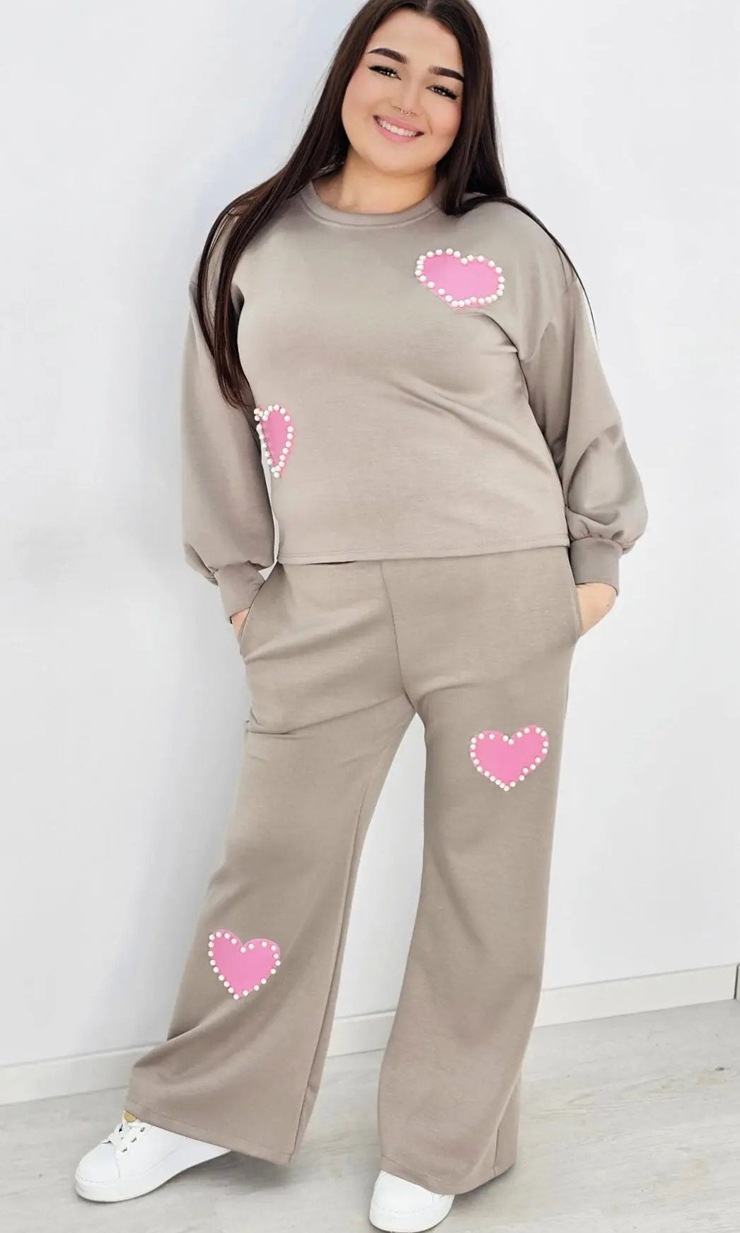 Dresy premium z perłowymi zdobieniami - fango Stylowa XL